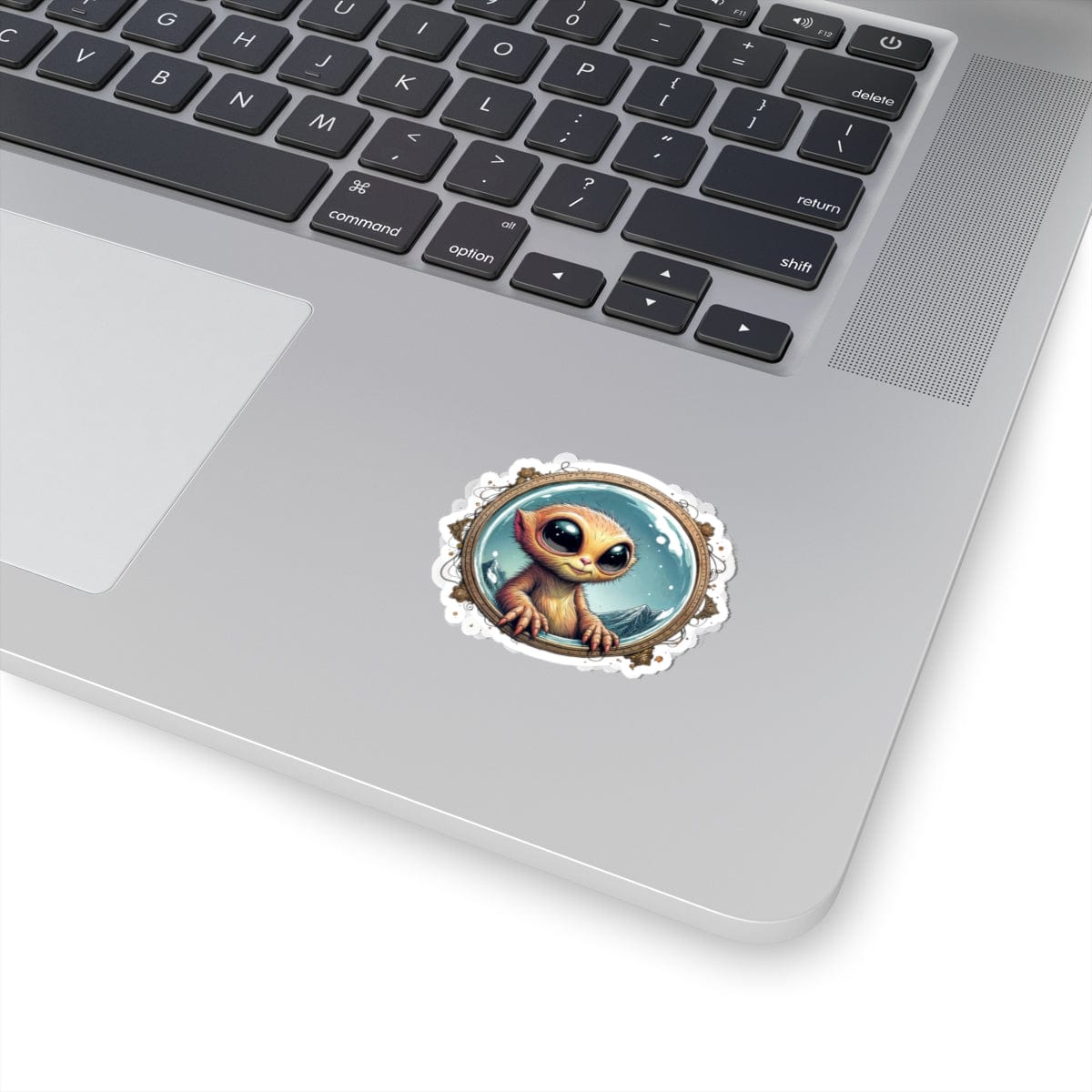 Printify Paper products Sticker - Earthlings are Strange, But We Embrace the Weird! - Alien & Space Kiss-Cut