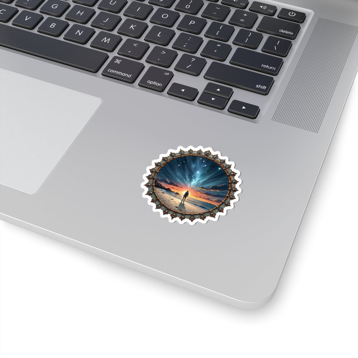 Printify Paper products We Are Not Alone - UFO & Cosmic Kiss-Cut Stickers