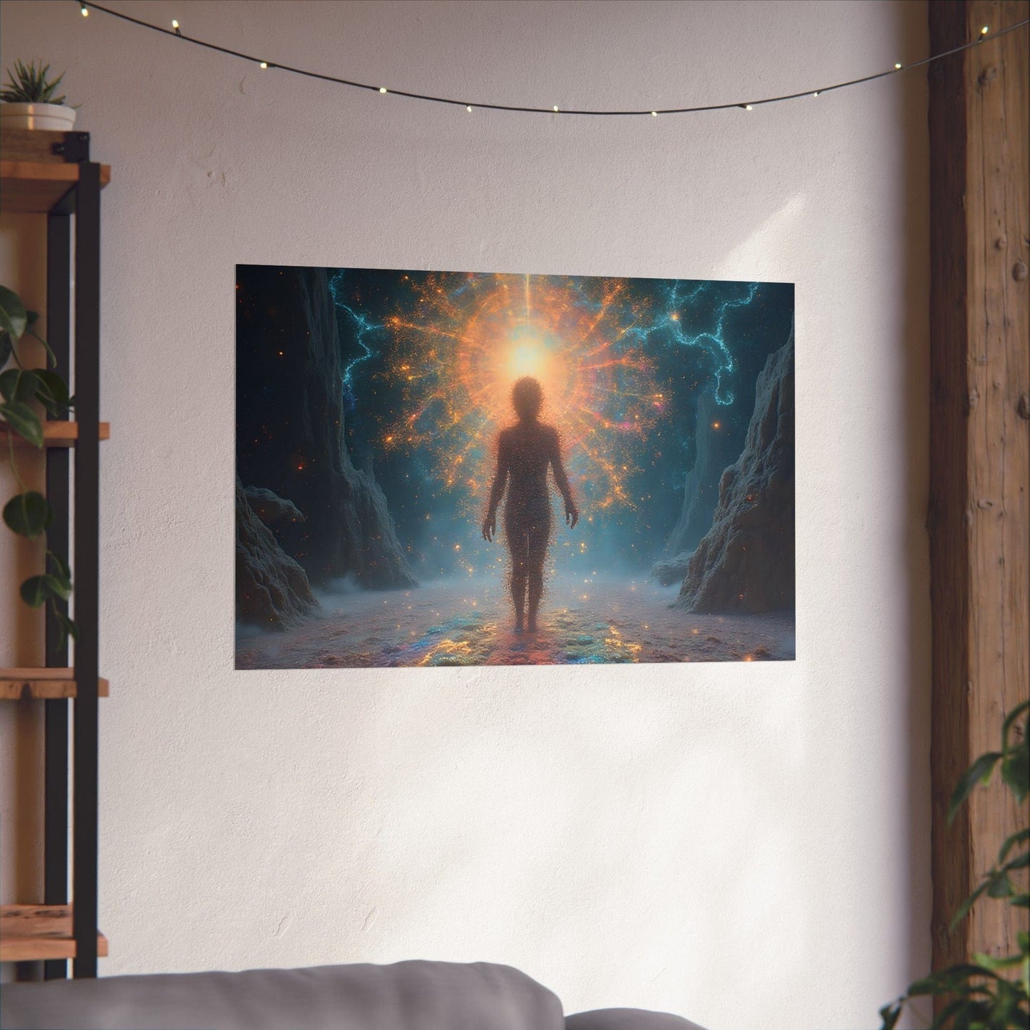 Printify Poster 36″ x 24″ / Matte Mystical Art Posters, Inspirational Wall Decor, Serenity Art Print, Cosmic Vibes Artwork, Unique Gift for Home