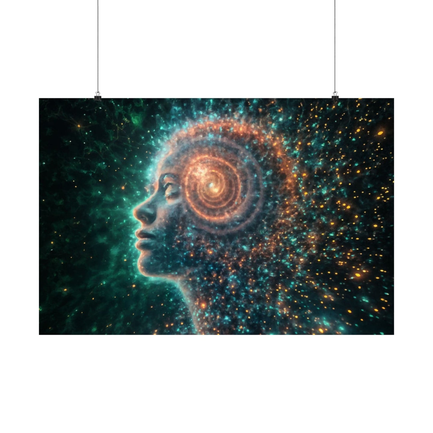 Printify Poster Cosmic Dream Matte Poster | Spiritual Art Print, Mindfulness Wall Decor, Inspirational Home Decor, Gift for Dreamers