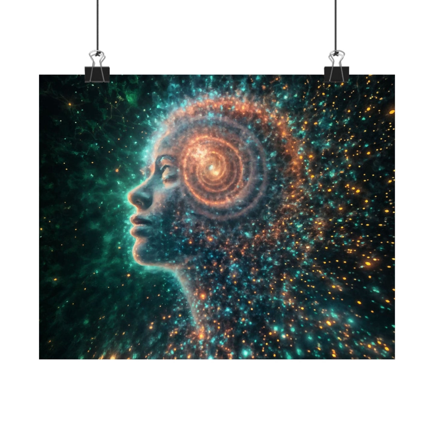 Printify Poster Cosmic Dream Matte Poster | Spiritual Art Print, Mindfulness Wall Decor, Inspirational Home Decor, Gift for Dreamers