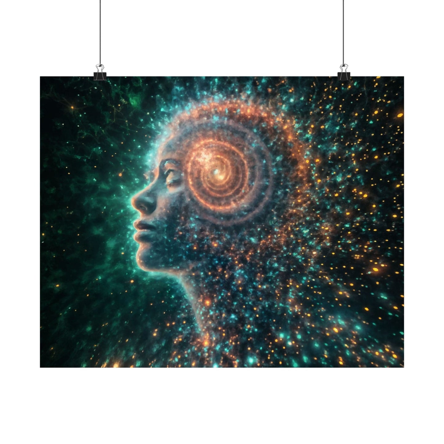 Printify Poster Cosmic Dream Matte Poster | Spiritual Art Print, Mindfulness Wall Decor, Inspirational Home Decor, Gift for Dreamers