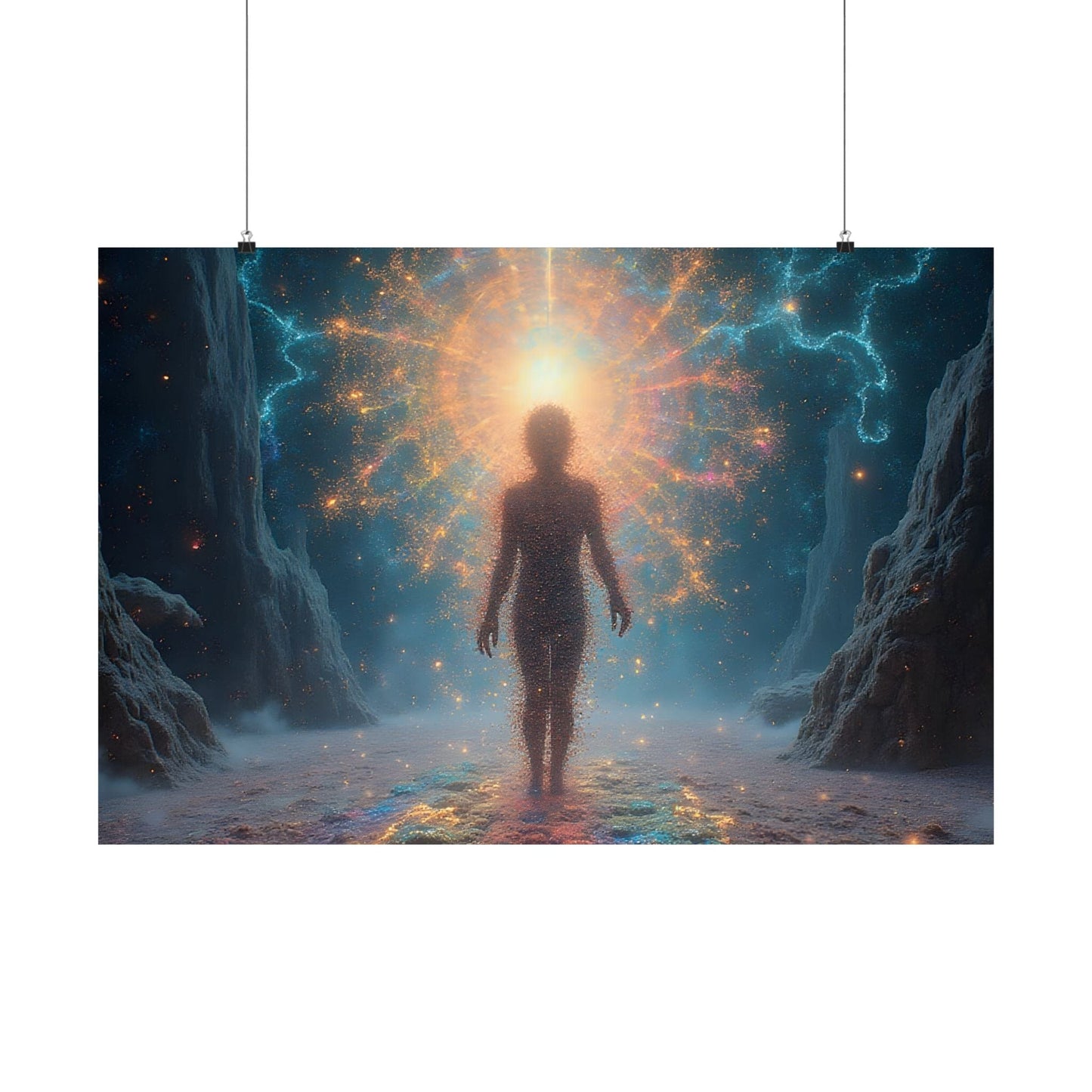 Printify Poster Mystical Art Posters, Inspirational Wall Decor, Serenity Art Print, Cosmic Vibes Artwork, Unique Gift for Home