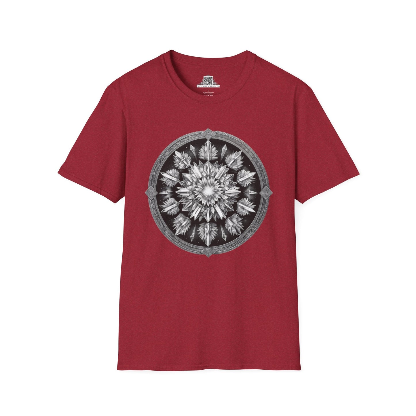 Printify T-Shirt S / Antique Cherry Red Clear Quartz - Crystals & Gemstones T-Shirt