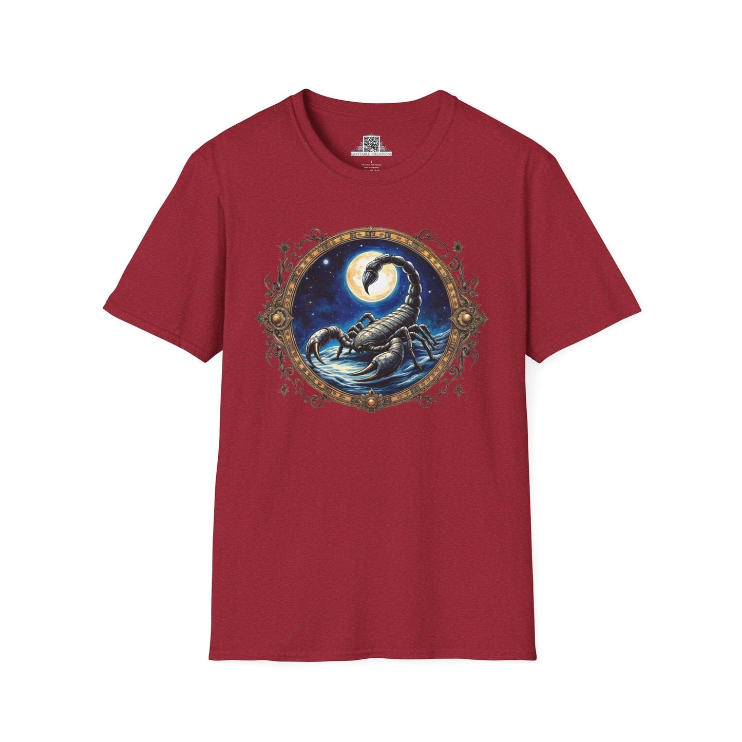 Printify T-Shirt S / Antique Cherry Red Scorpio Zodiac & Astrology - T-Shirt