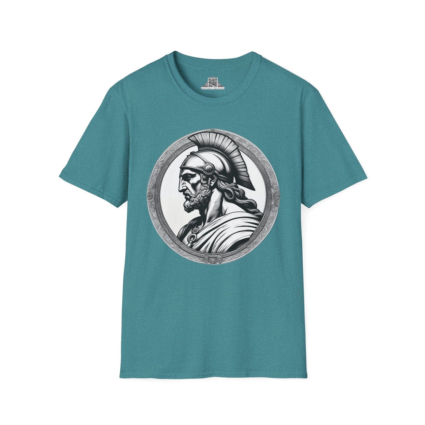 Printify T-Shirt S / Heather Galapagos Blue Achilles Heroes & Quests - T-Shirt