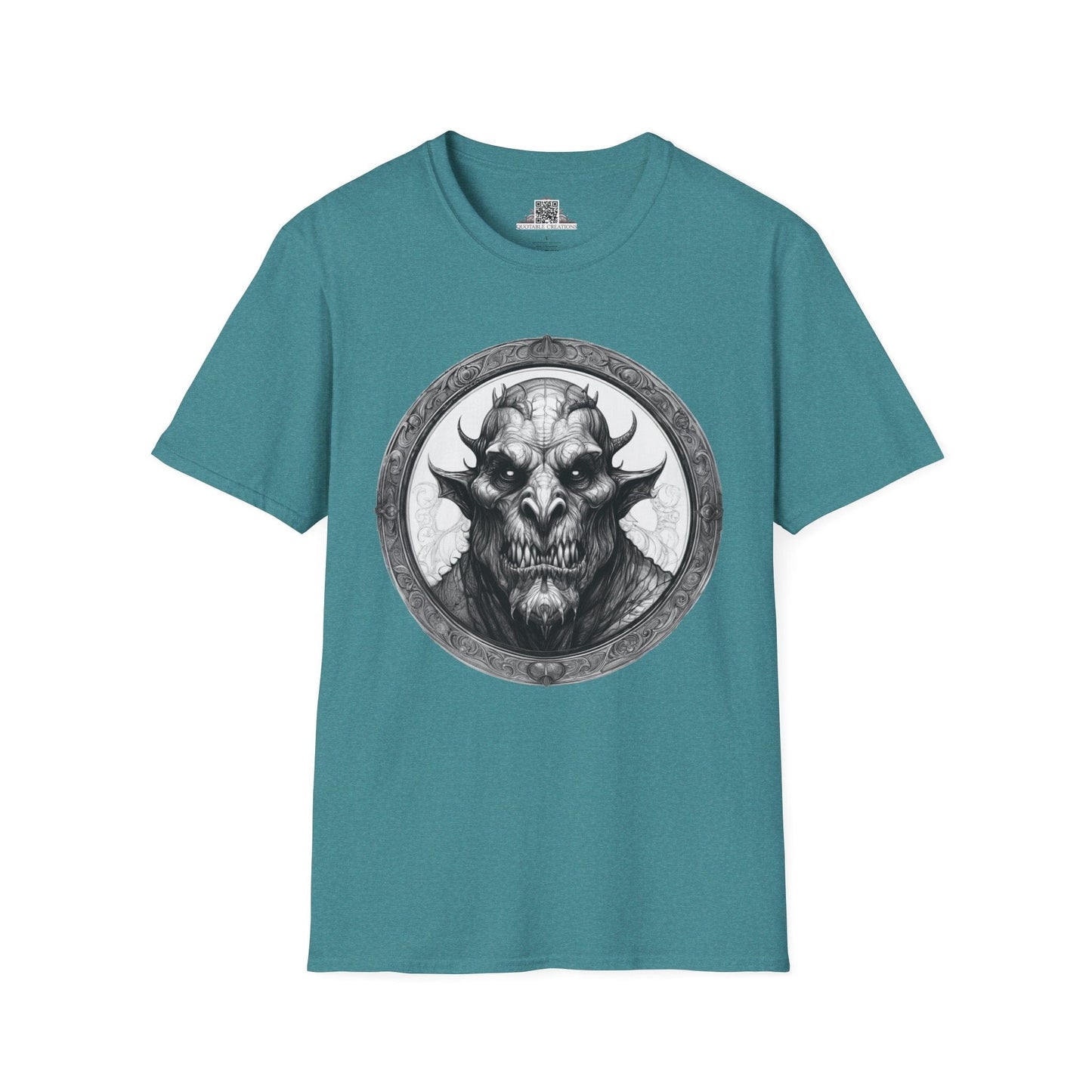 Printify T-Shirt S / Heather Galapagos Blue Grendel Heroes & Quests - T-Shirt