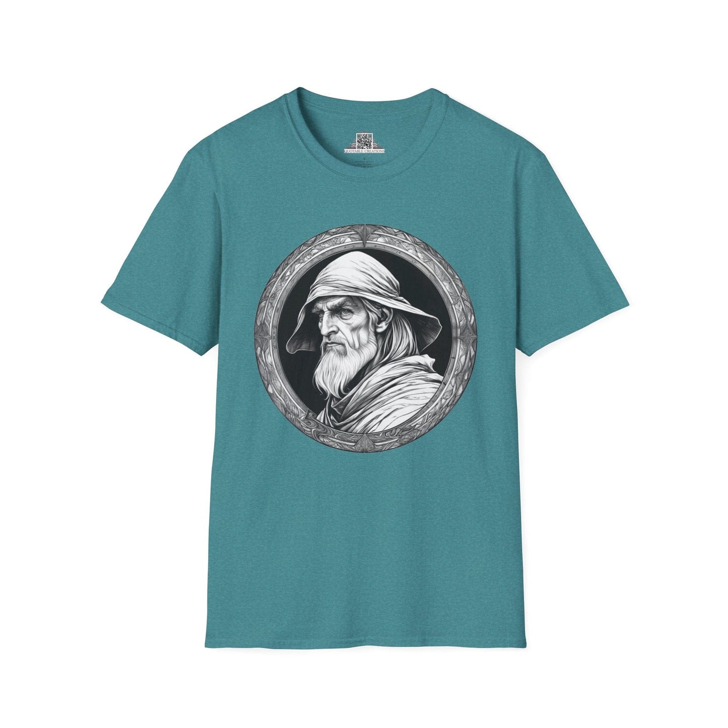 Printify T-Shirt S / Heather Galapagos Blue Merlin Heroes & Quests - T-Shirt