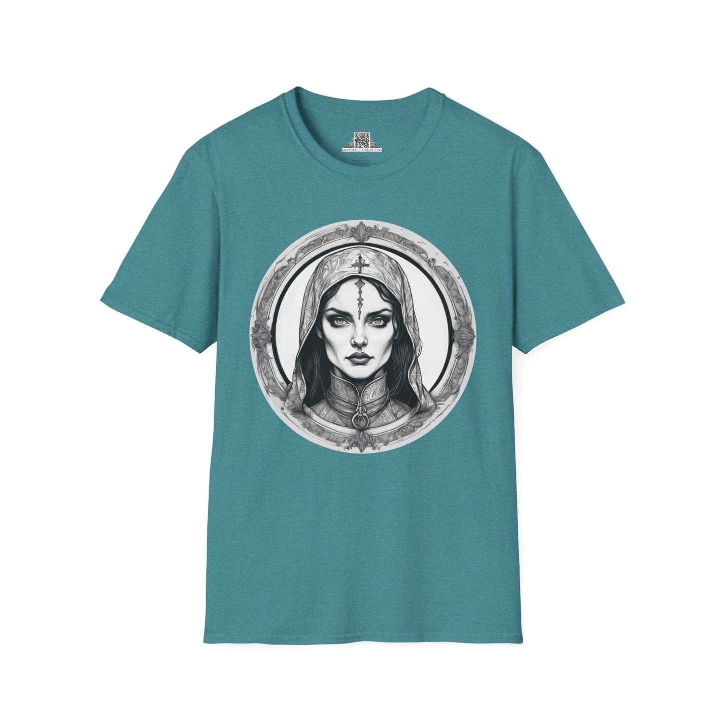Printify T-Shirt S / Heather Galapagos Blue Morgana Heroes & Quests - T-Shirt