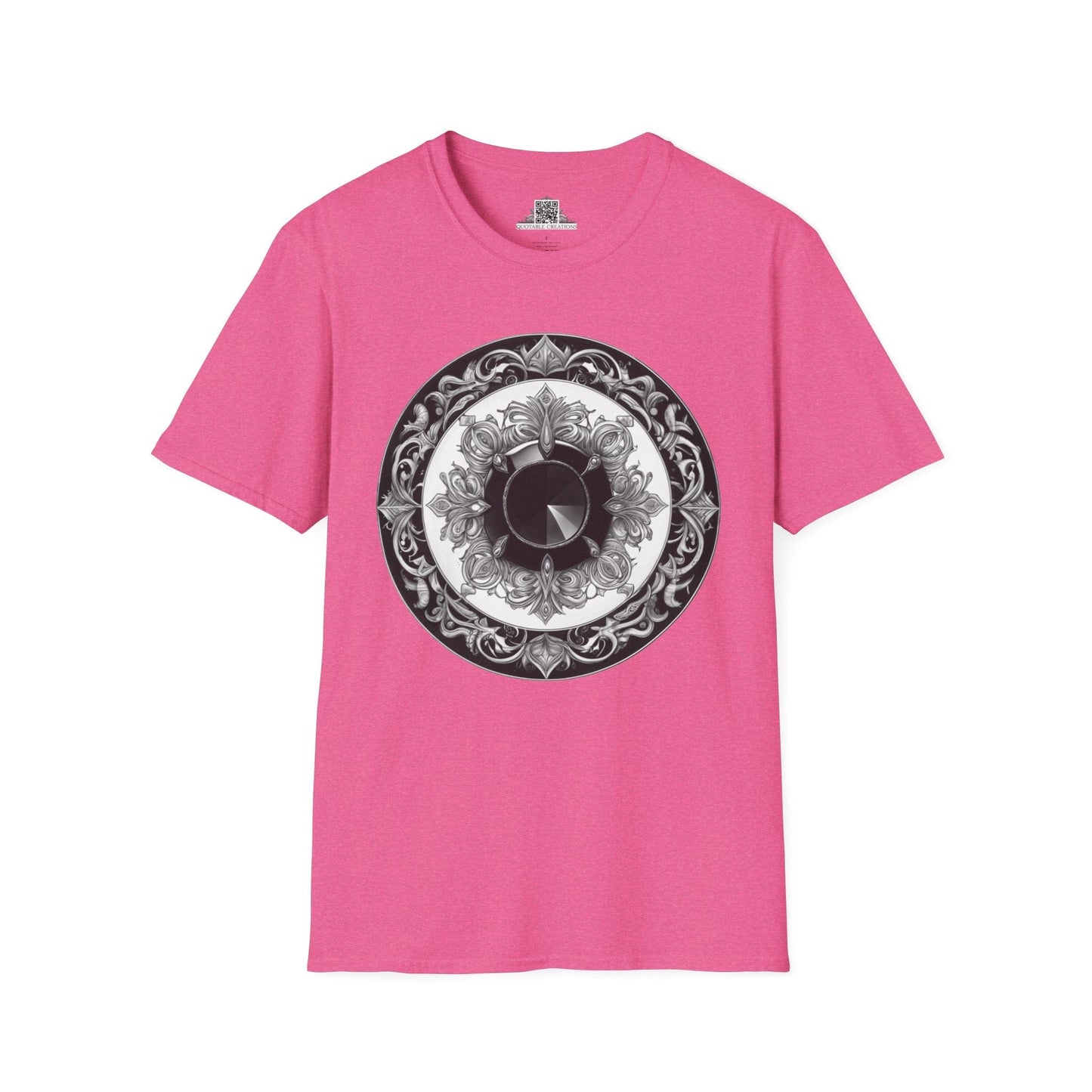 Printify T-Shirt S / Heather Heliconia Black Tourmaline - Crystals & Gemstones T-Shirt