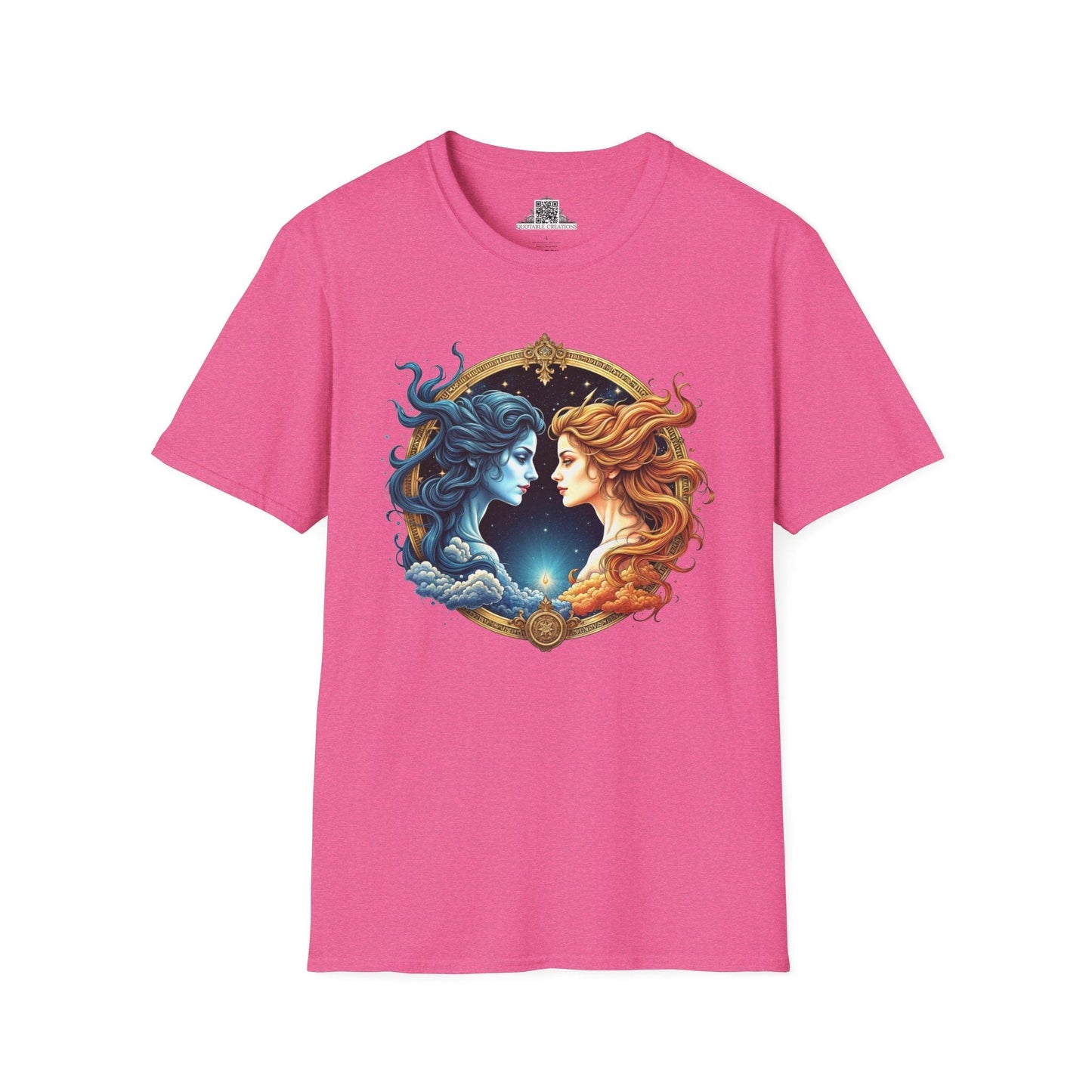 Printify T-Shirt S / Heather Heliconia Gemini Zodiac Astrology - T-Shirt