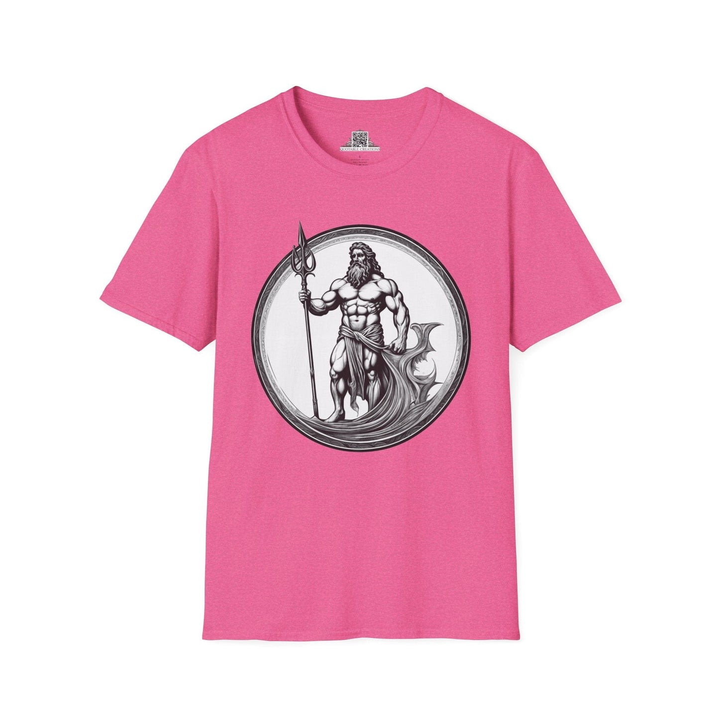 Printify T-Shirt S / Heather Heliconia Poseidon - Heroes & Quests T-Shirt