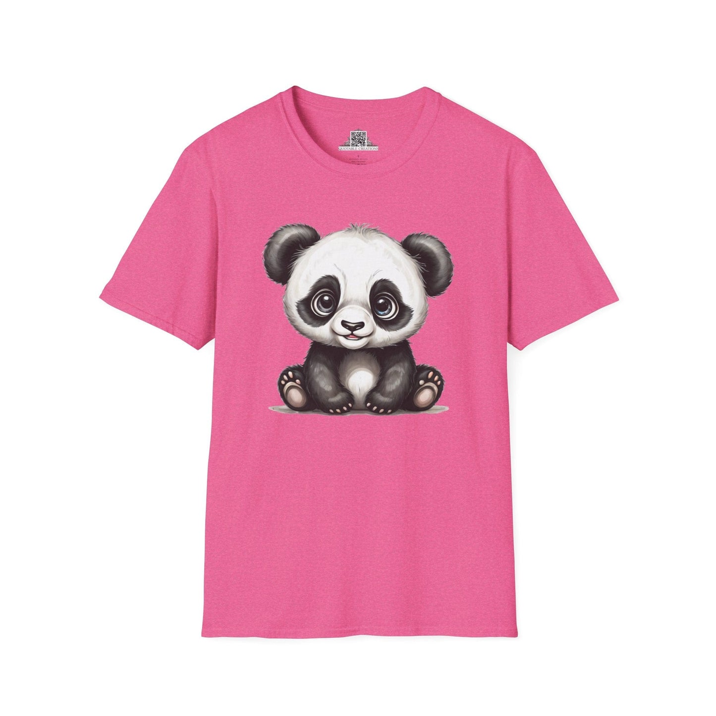Printify T-Shirt S / Heather Heliconia T-Shirt - Baby Panda - Hyper Cute