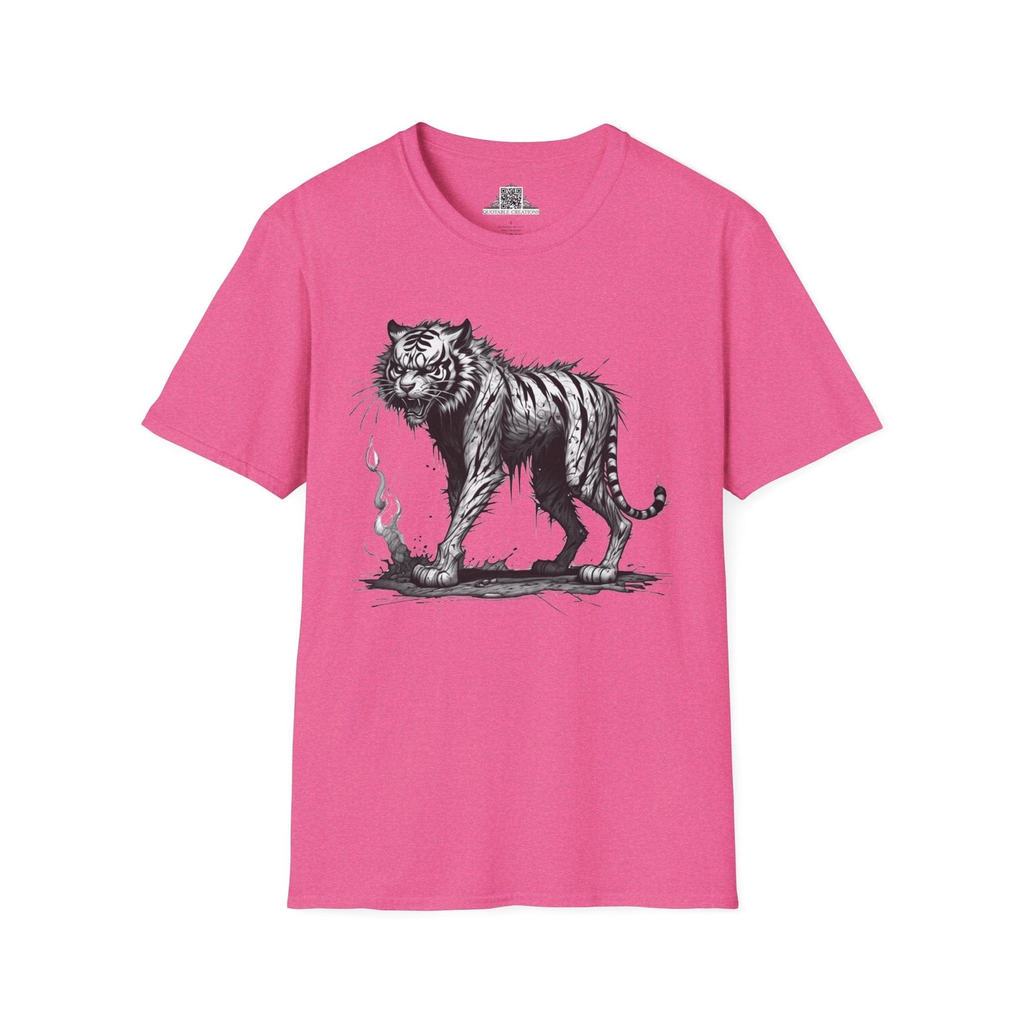 Printify T-Shirt S / Heather Heliconia T-Shirt - I'm Fine Tiger - Everything's Fine