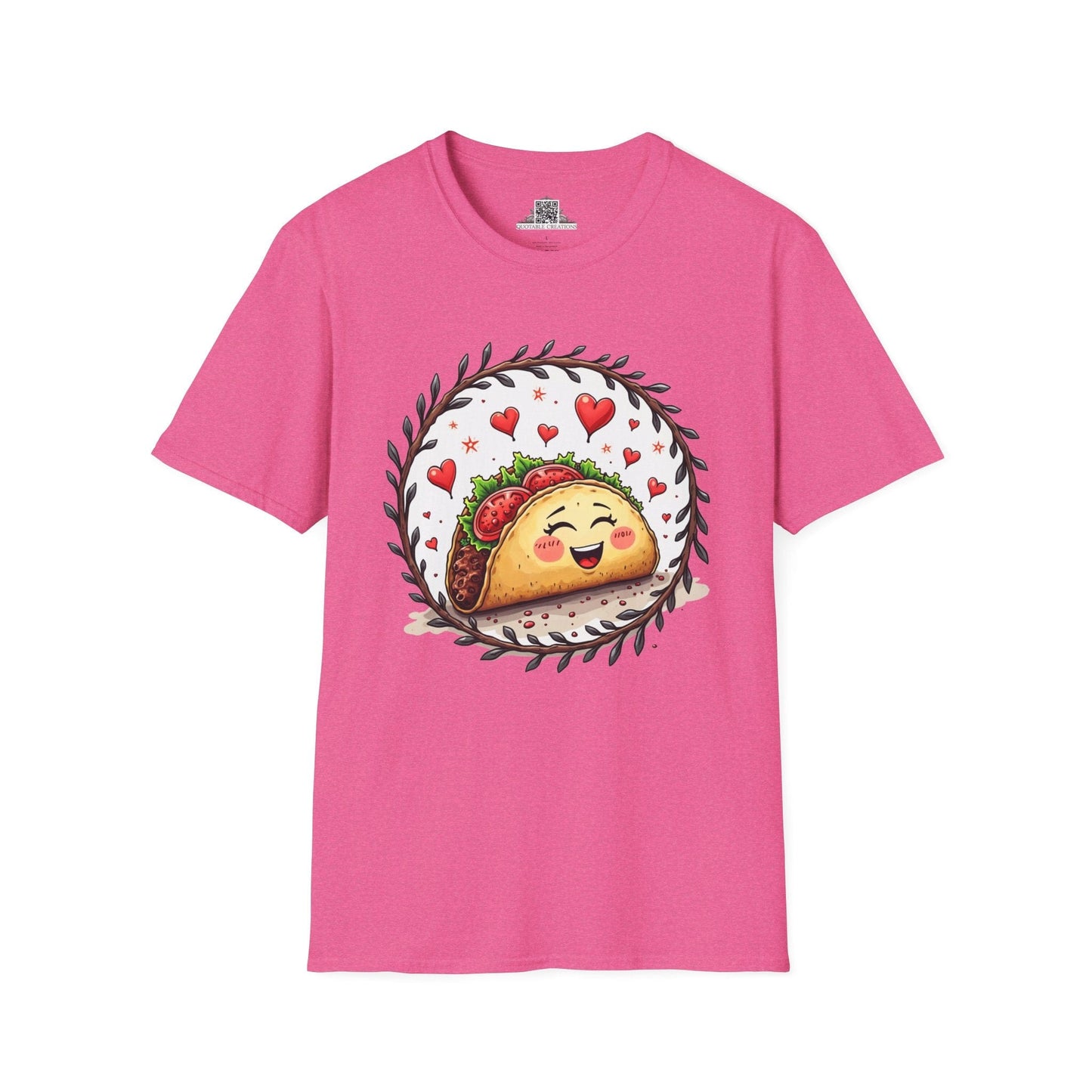 Printify T-Shirt S / Heather Heliconia Taco 'Bout Love - Love & Fun T-Shirt