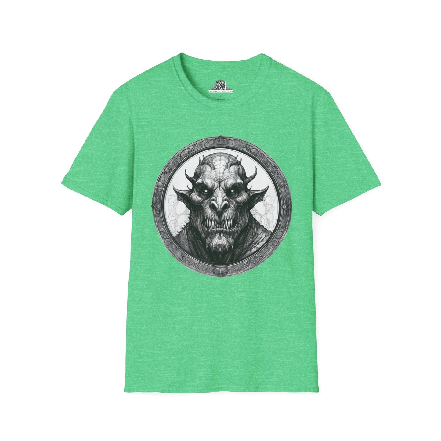 Printify T-Shirt S / Heather Irish Green Grendel Heroes & Quests - T-Shirt