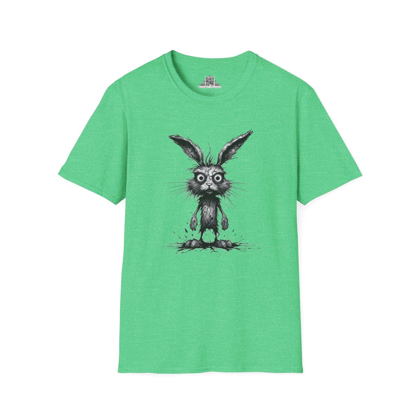 Printify T-Shirt S / Heather Irish Green T-Shirt - I'm Fine Rabbit - Everything's Fine