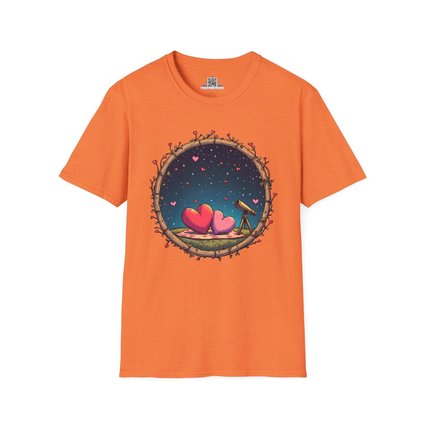 Printify T-Shirt S / Heather Orange Astrological Love - Love & Fun T-Shirt