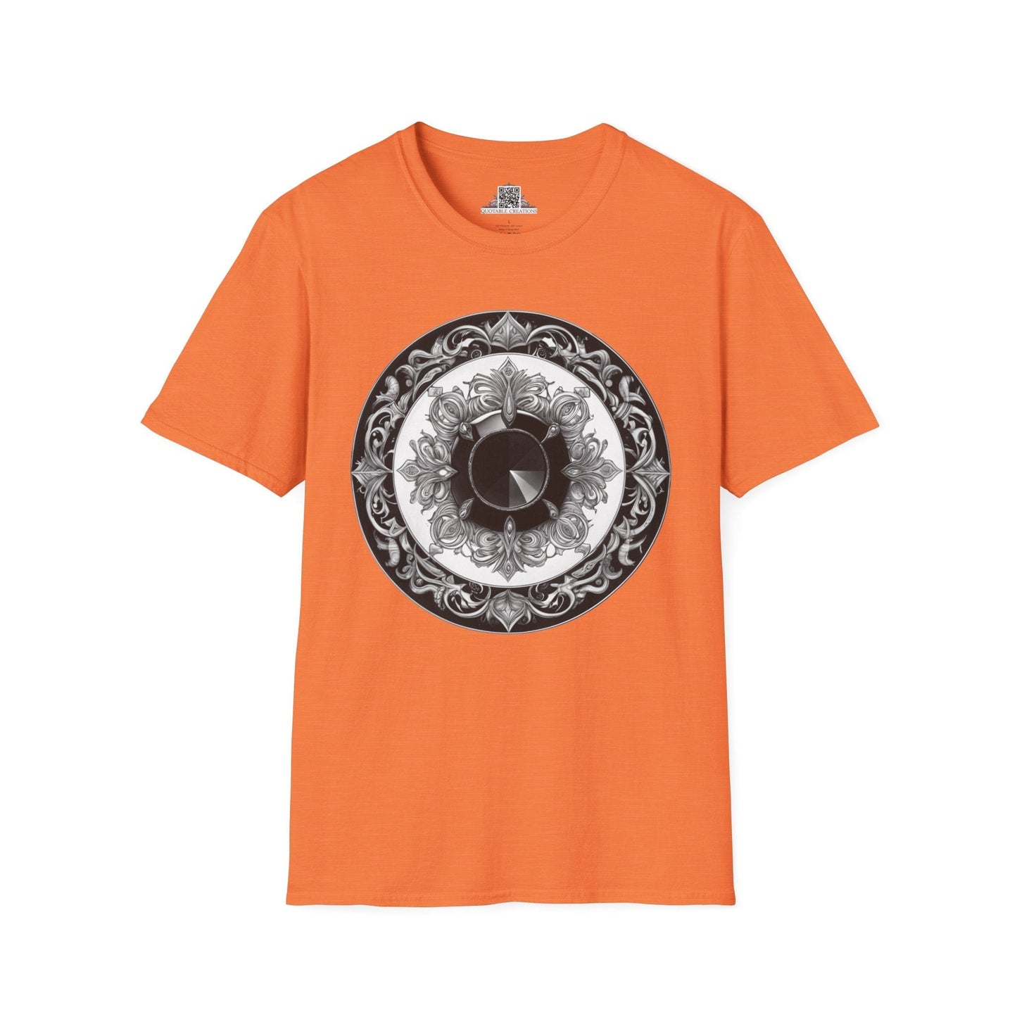 Printify T-Shirt S / Heather Orange Black Tourmaline - Crystals & Gemstones T-Shirt