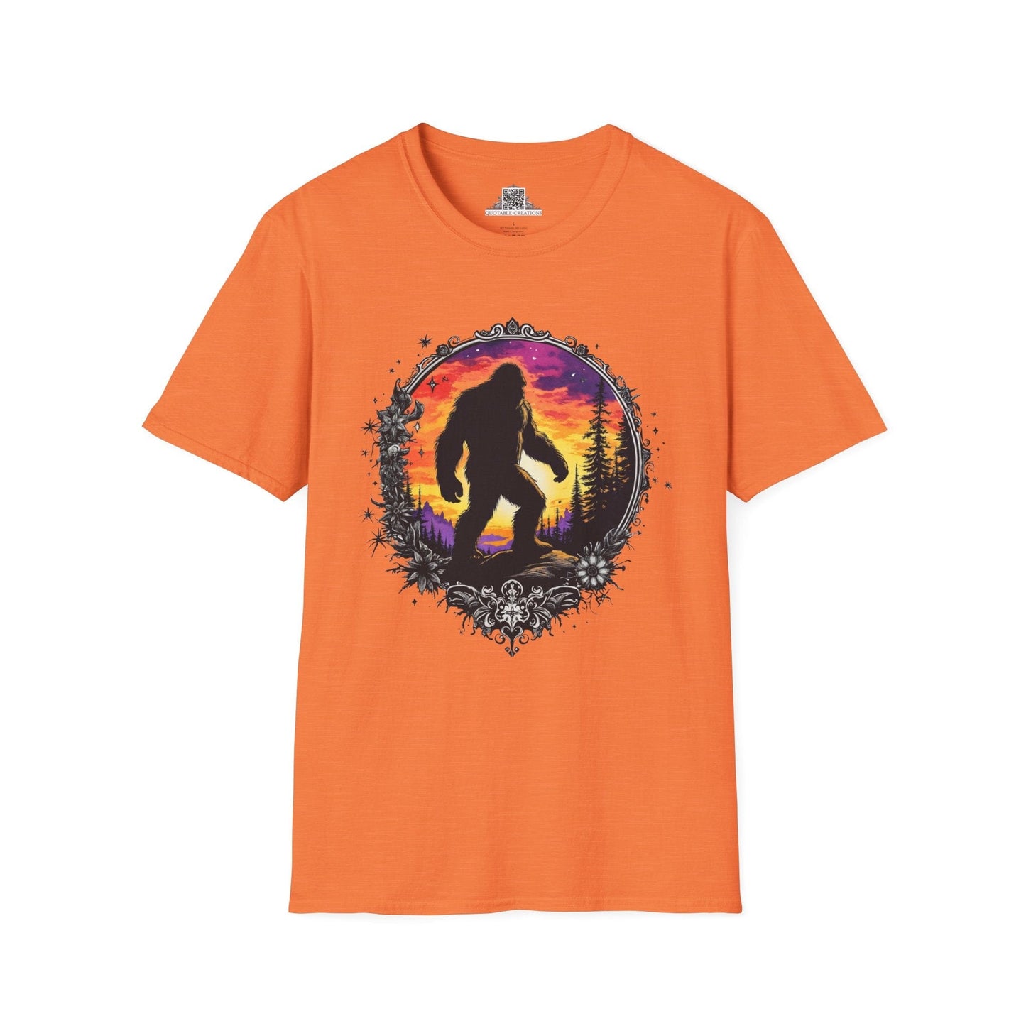 Printify T-Shirt S / Heather Orange Sasquatch Sightings - Bigfoot & Legends T-Shirt