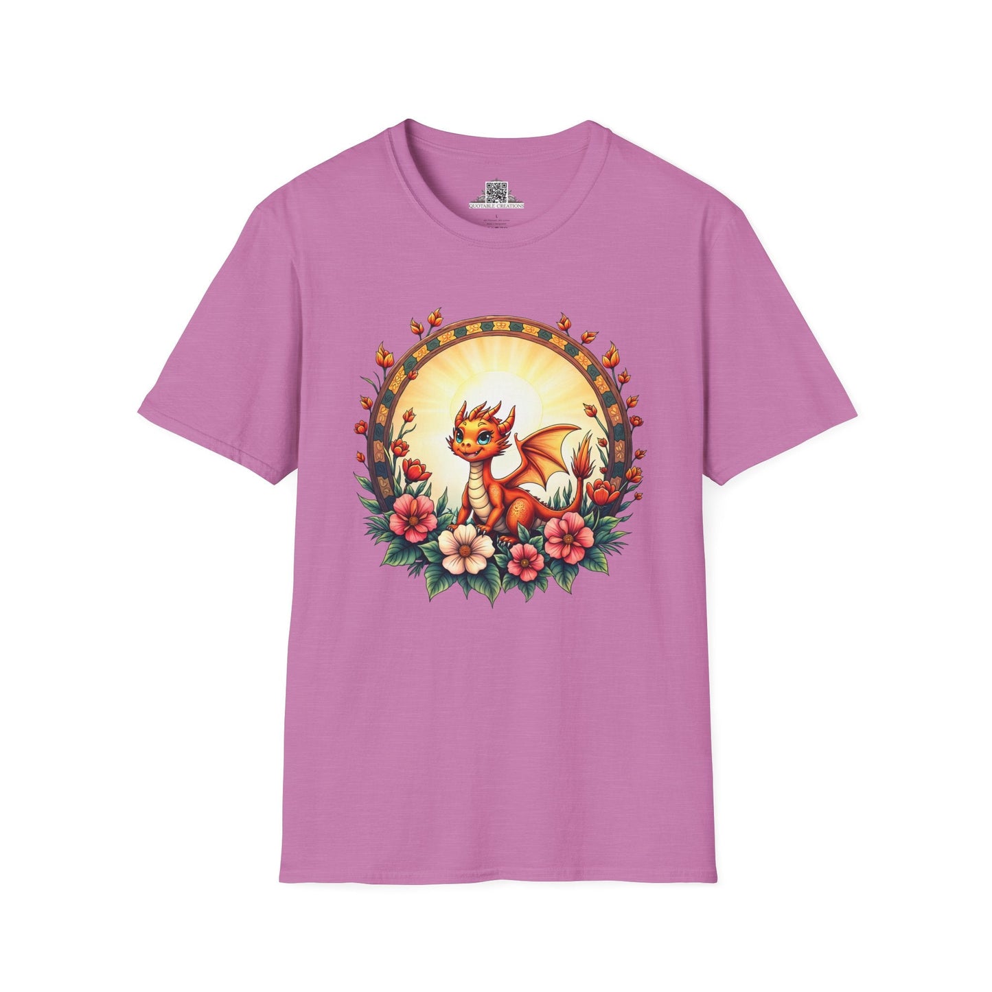 Printify T-Shirt S / Heather Radiant Orchid Emberheart - Dragons & Magic T-Shirt