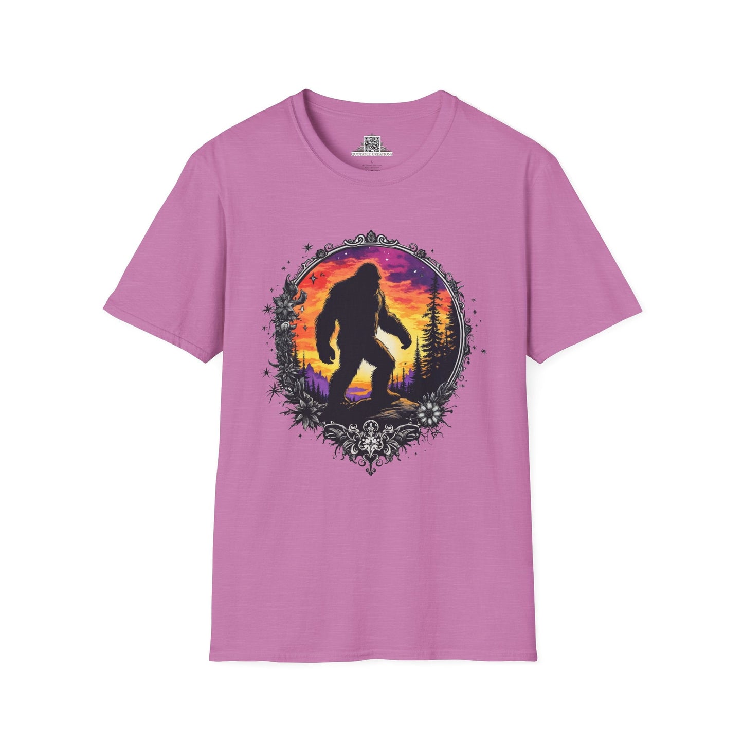 Printify T-Shirt S / Heather Radiant Orchid Sasquatch Sightings - Bigfoot & Legends T-Shirt