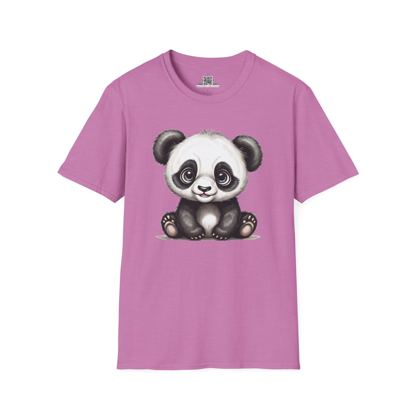 Printify T-Shirt S / Heather Radiant Orchid T-Shirt - Baby Panda - Hyper Cute