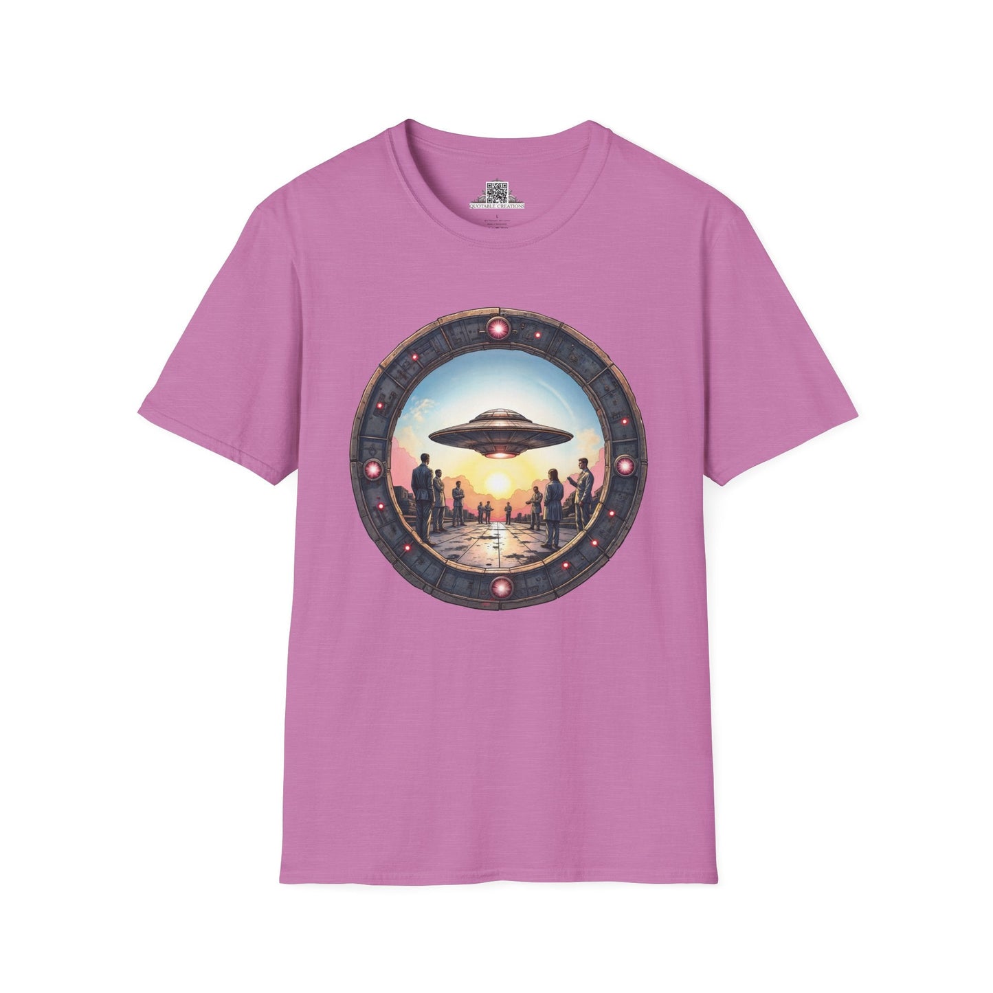 Printify T-Shirt S / Heather Radiant Orchid UFO Area 51 Mystery UFO & Cosmic - T-Shirt