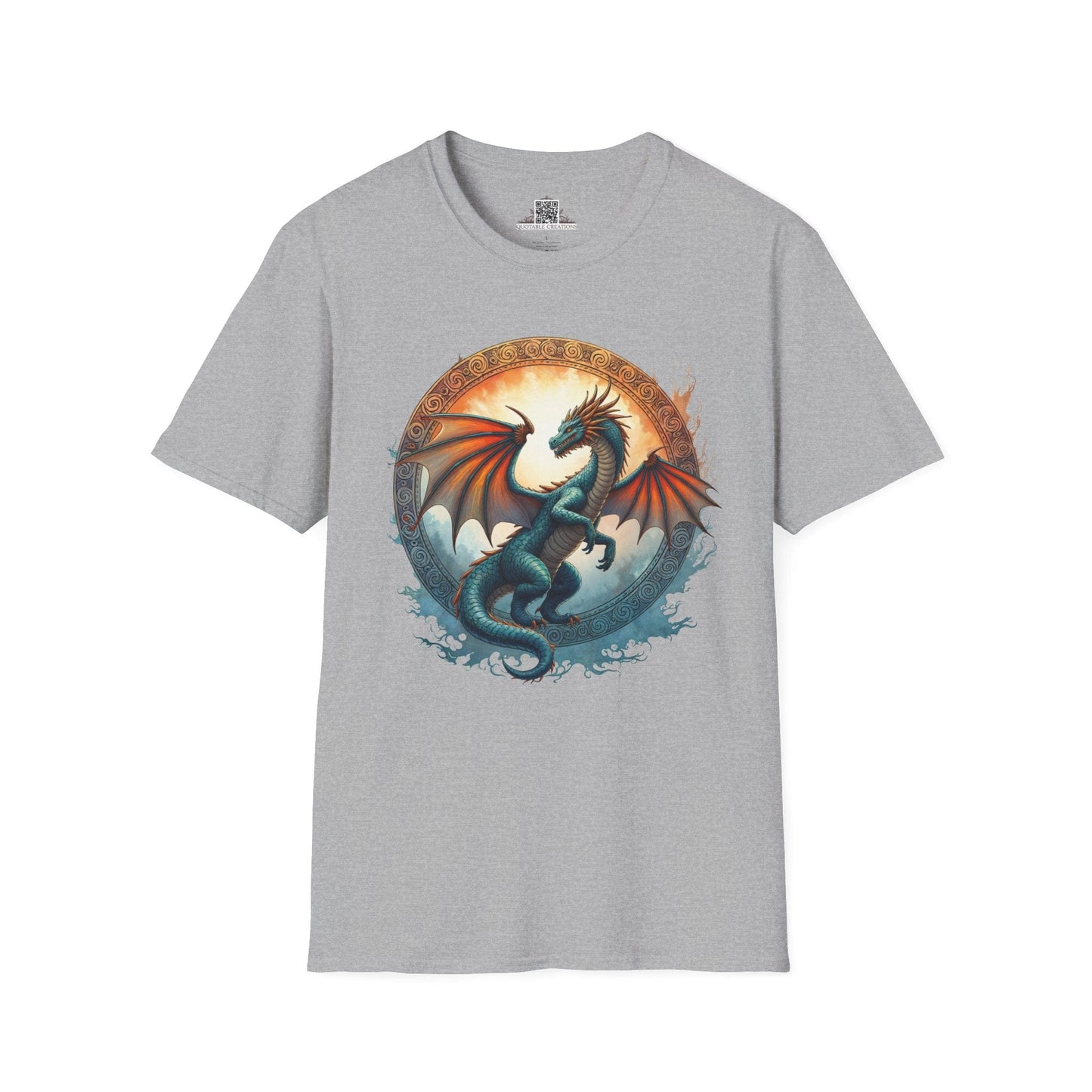Printify T-Shirt S / Sport Grey Skyfire - Dragons & Magic T-Shirt