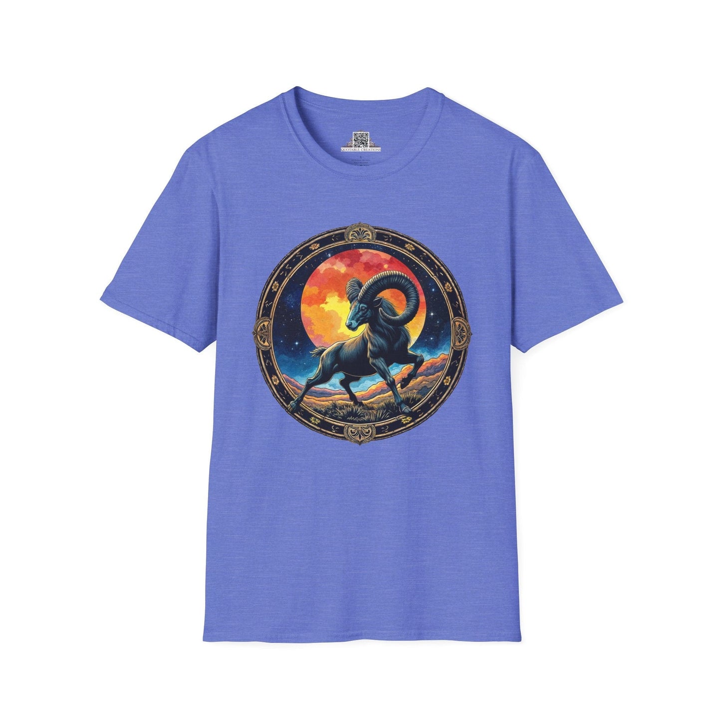 Printify T-Shirt XS / Heather Royal Aries Zodiac Astrology - T-Shirt