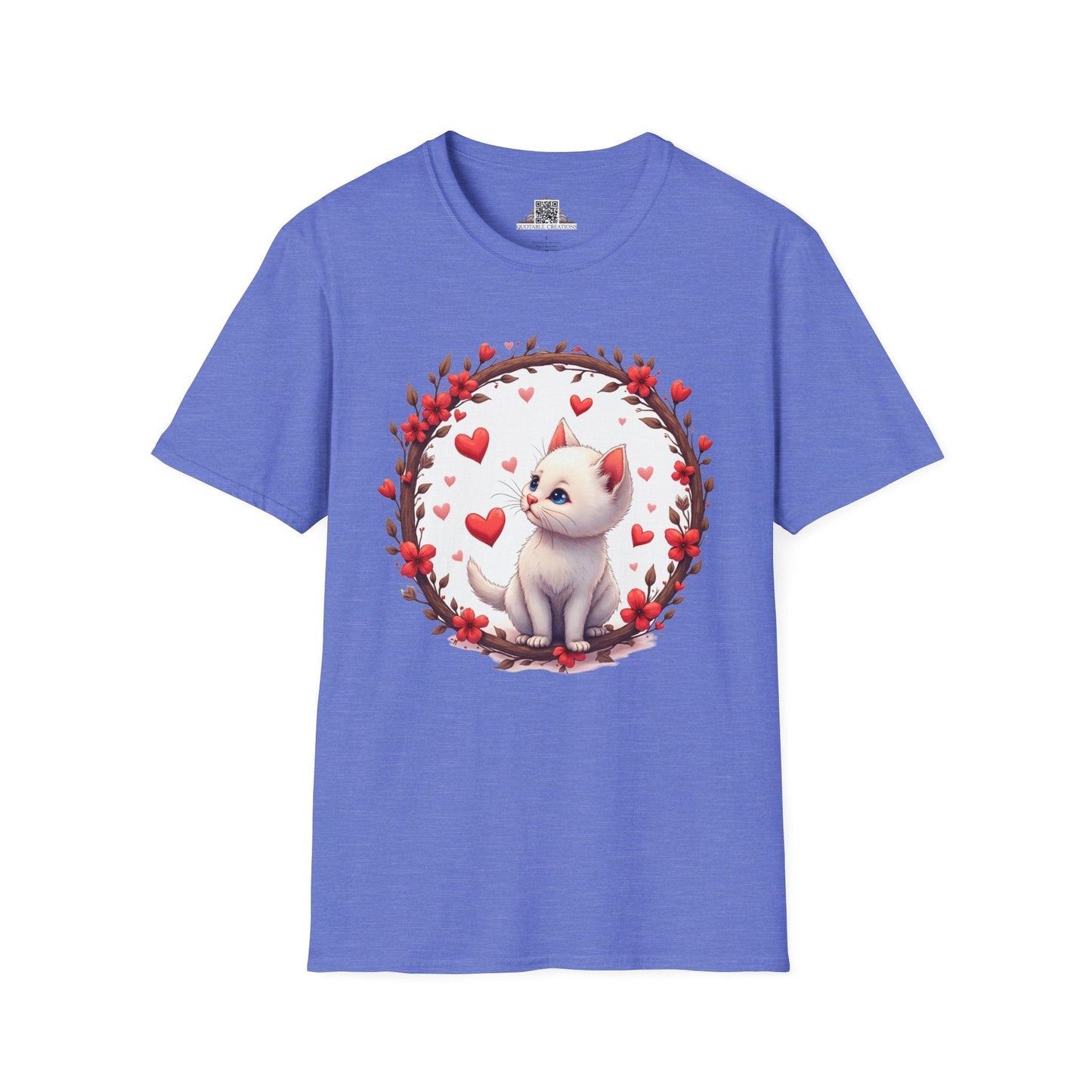 Printify T-Shirt XS / Heather Royal Fur-ever Love Kitten - Love & Fun T-Shirt