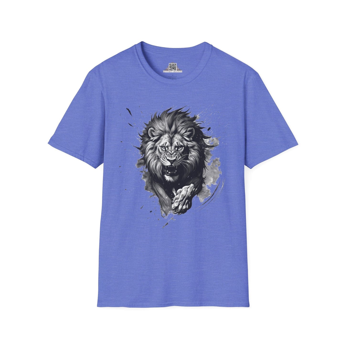 Printify T-Shirt XS / Heather Royal Lion Wild Motivation - T-Shirt