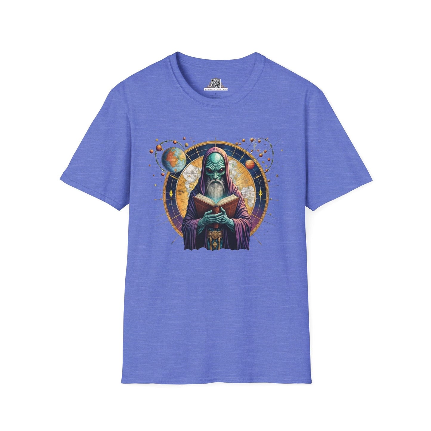 Printify T-Shirt XS / Heather Royal T-Shirt - Intergalactic Mystery What's Behind Door Number 3 - Alien & Space