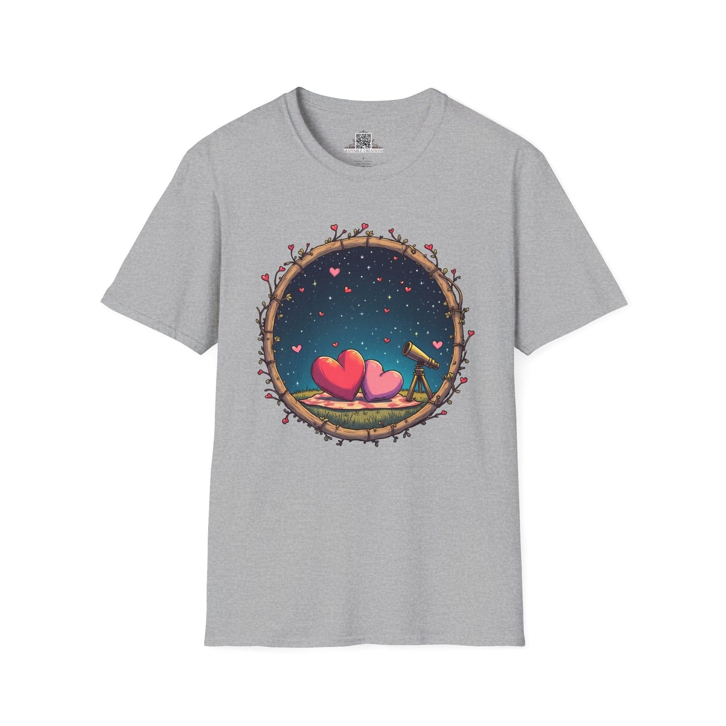 Printify T-Shirt XS / Sport Grey Astrological Love - Love & Fun T-Shirt