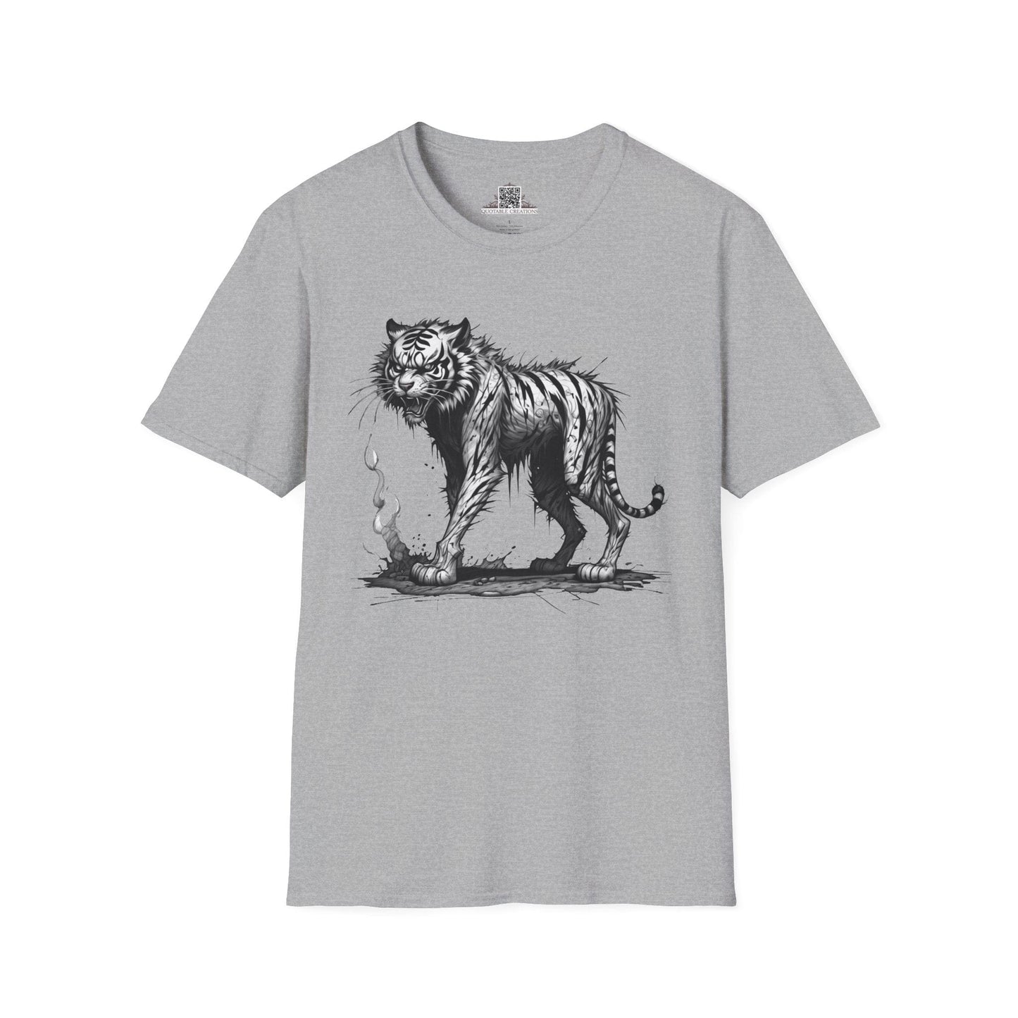 Printify T-Shirt XS / Sport Grey T-Shirt - I'm Fine Tiger - Everything's Fine