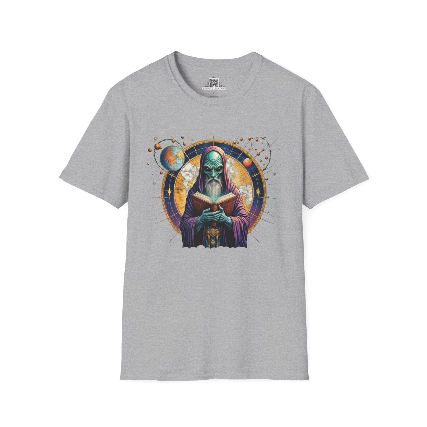 Printify T-Shirt XS / Sport Grey T-Shirt - Intergalactic Mystery What's Behind Door Number 3 - Alien & Space
