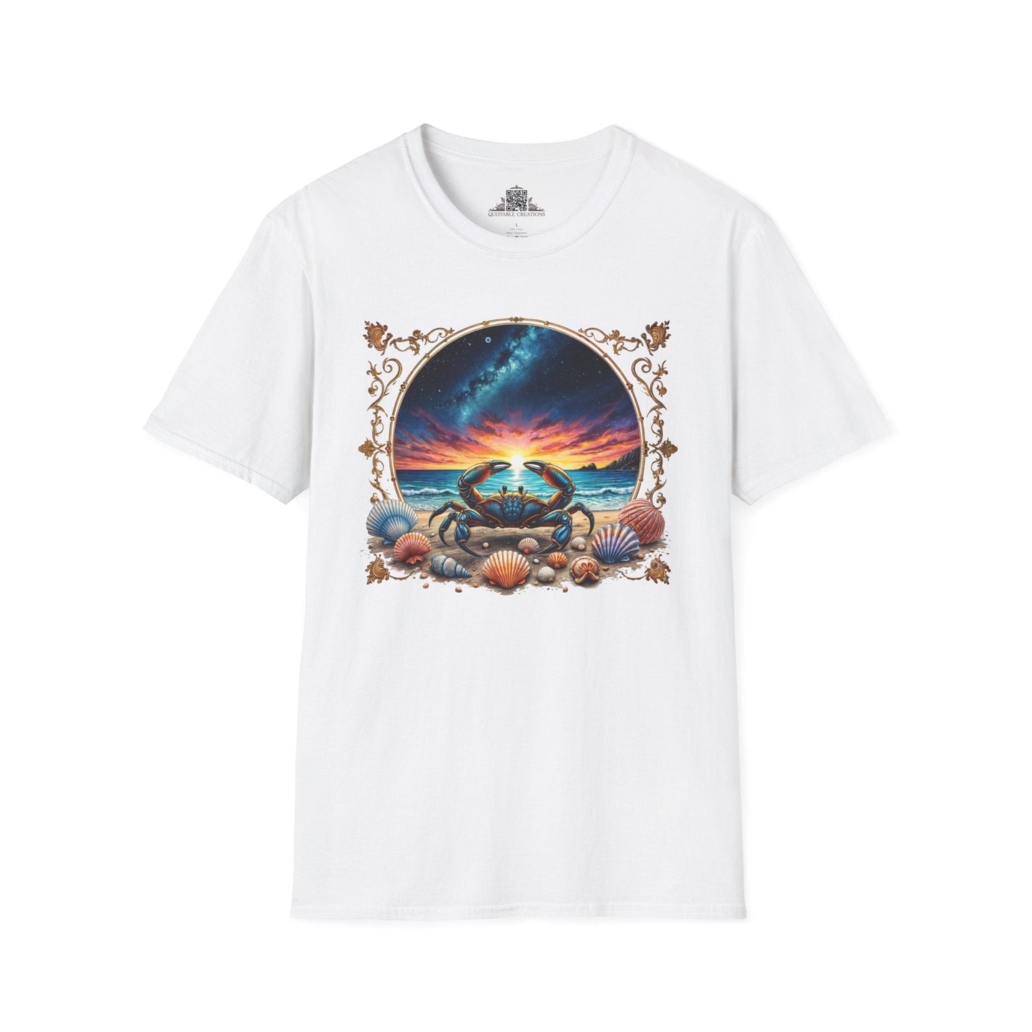 Printify T-Shirt XS / White Cancer Zodiac & Astrology - T-Shirt