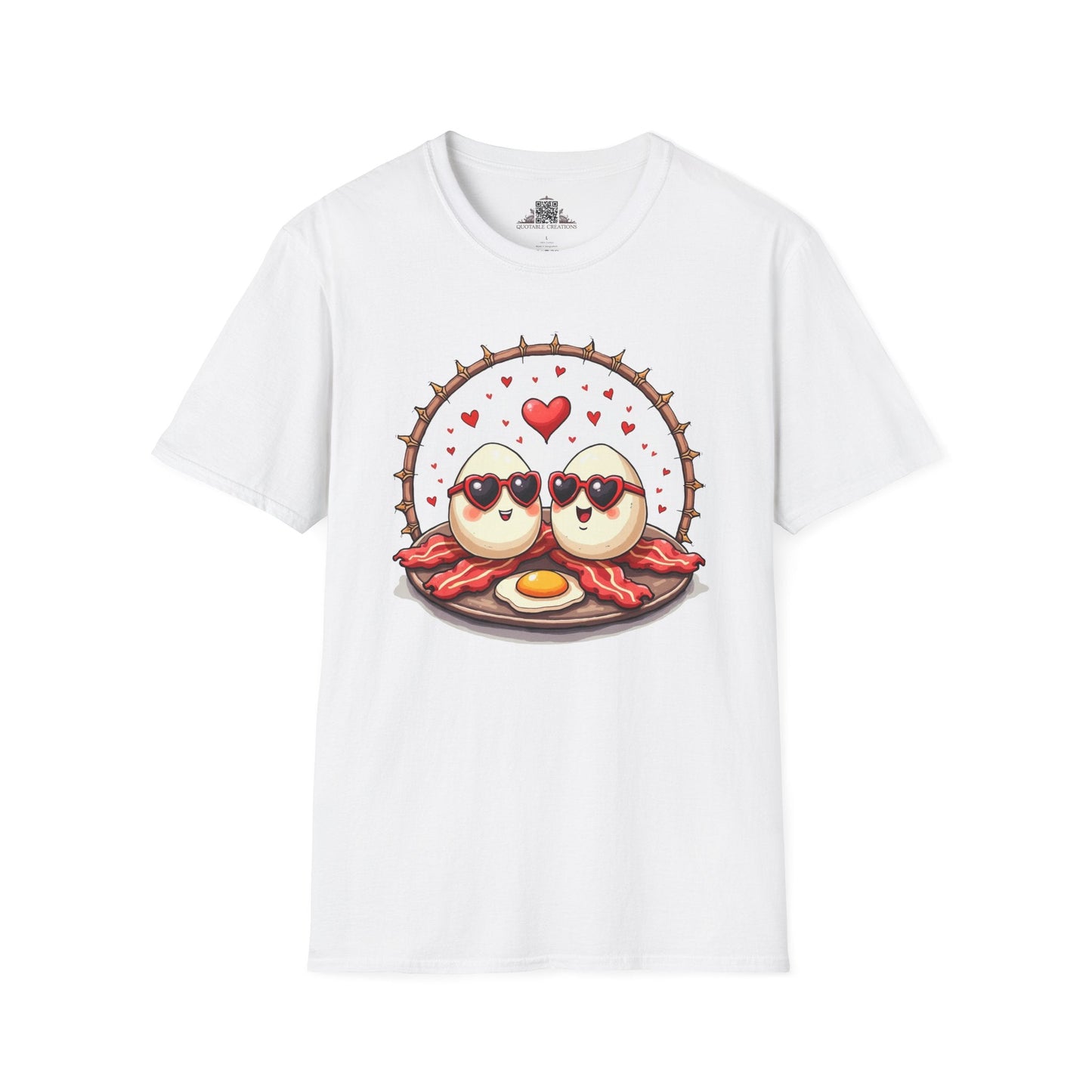 Printify T-Shirt XS / White Unbeatable Love Eggs - Love & Fun T-Shirt
