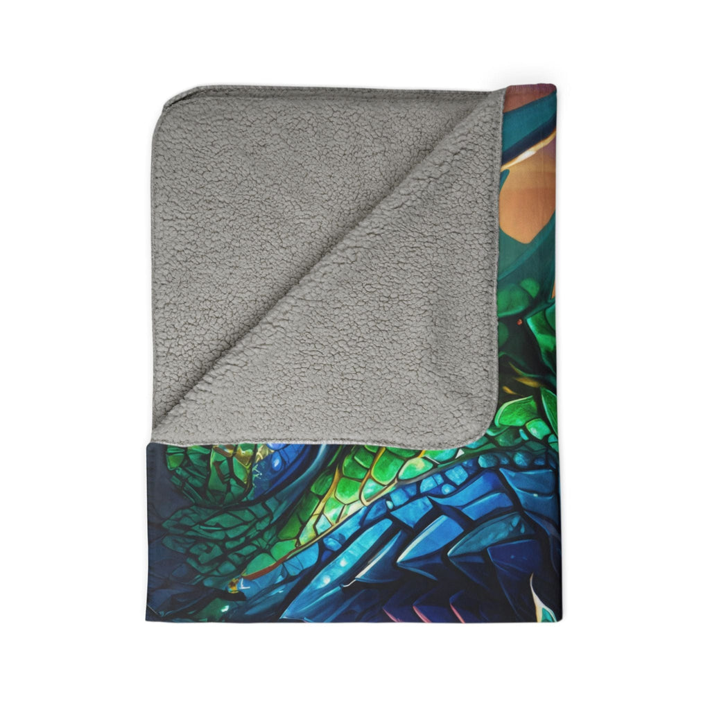 Printify Home Decor Gem Cave Dragon - Sherpa Blanket