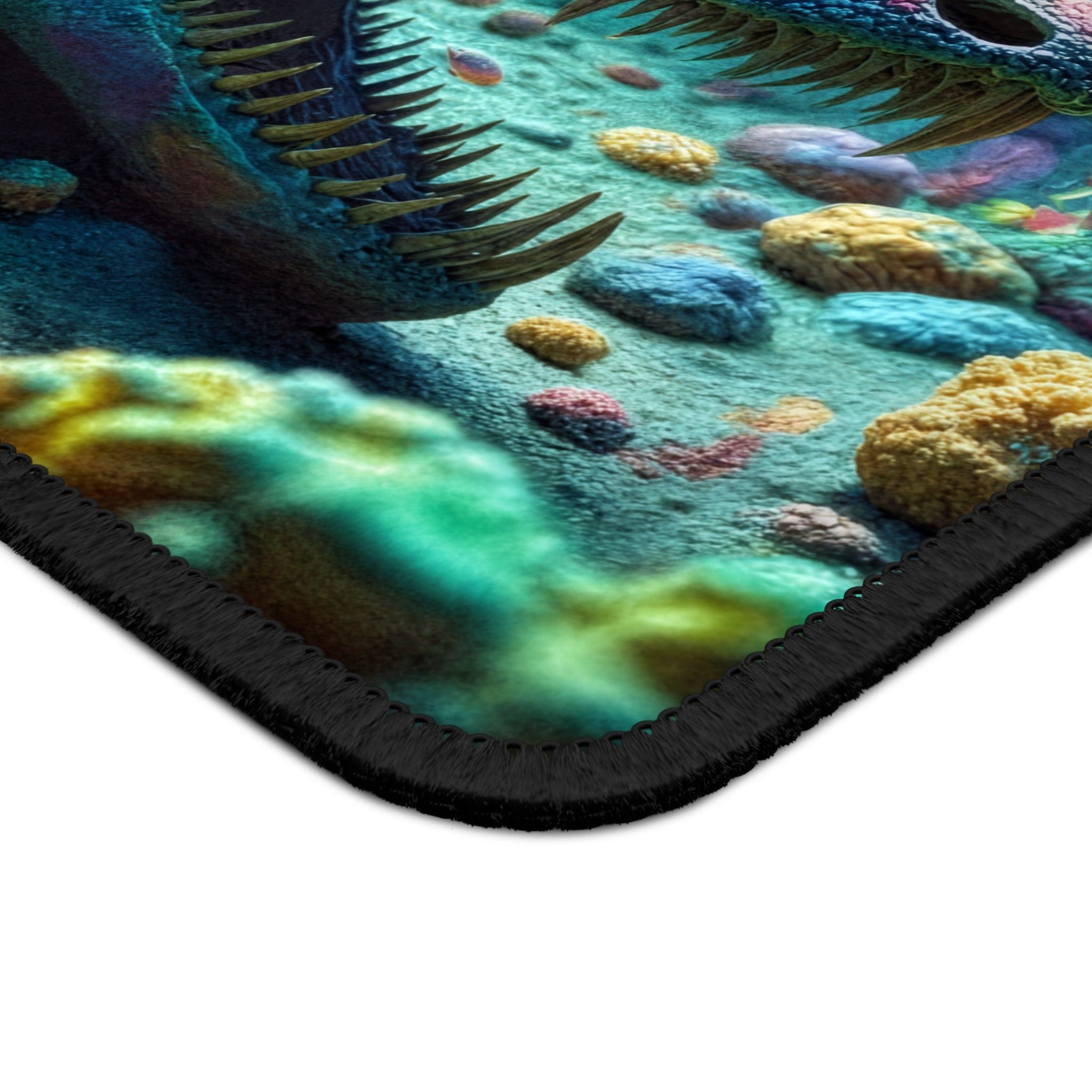 Printify Home Decor Rectangle / 9" × 7" Dragon Bones Underwater - Desk Mat Mouse Pad Gamer Gift Office Decor