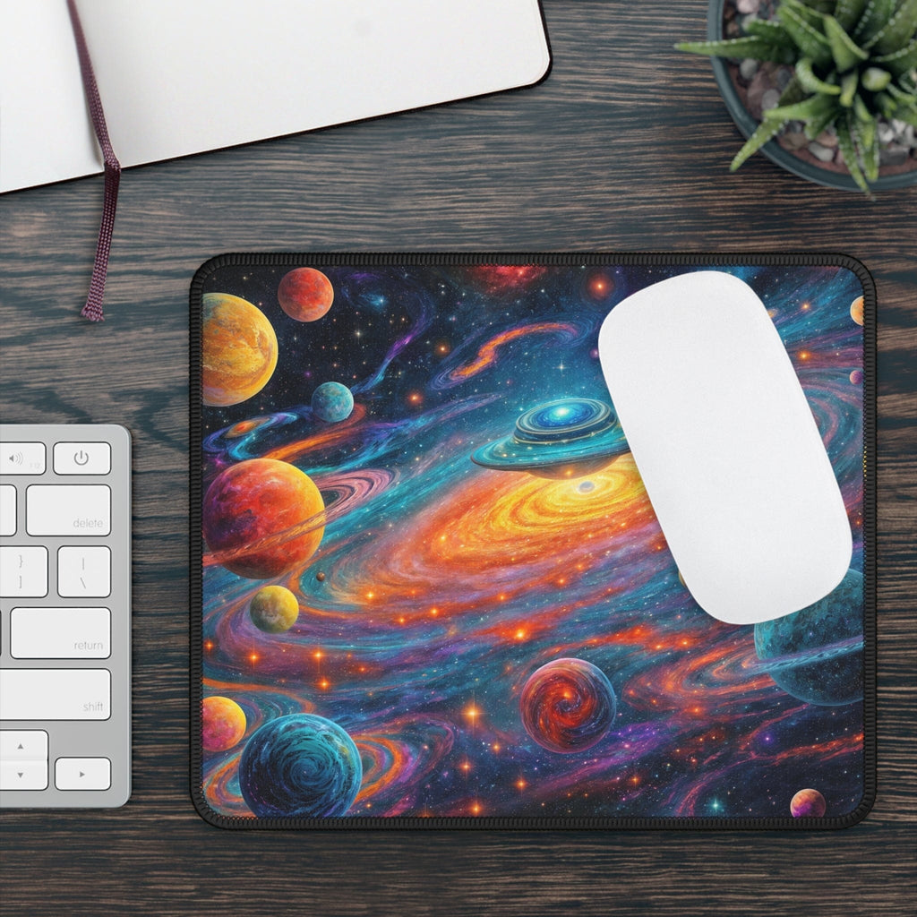 Printify Home Decor Rectangle / 9" × 7" Mythic Orbit Galaxy - Desk Mat Mouse Pad Gamer Gift Office Decor