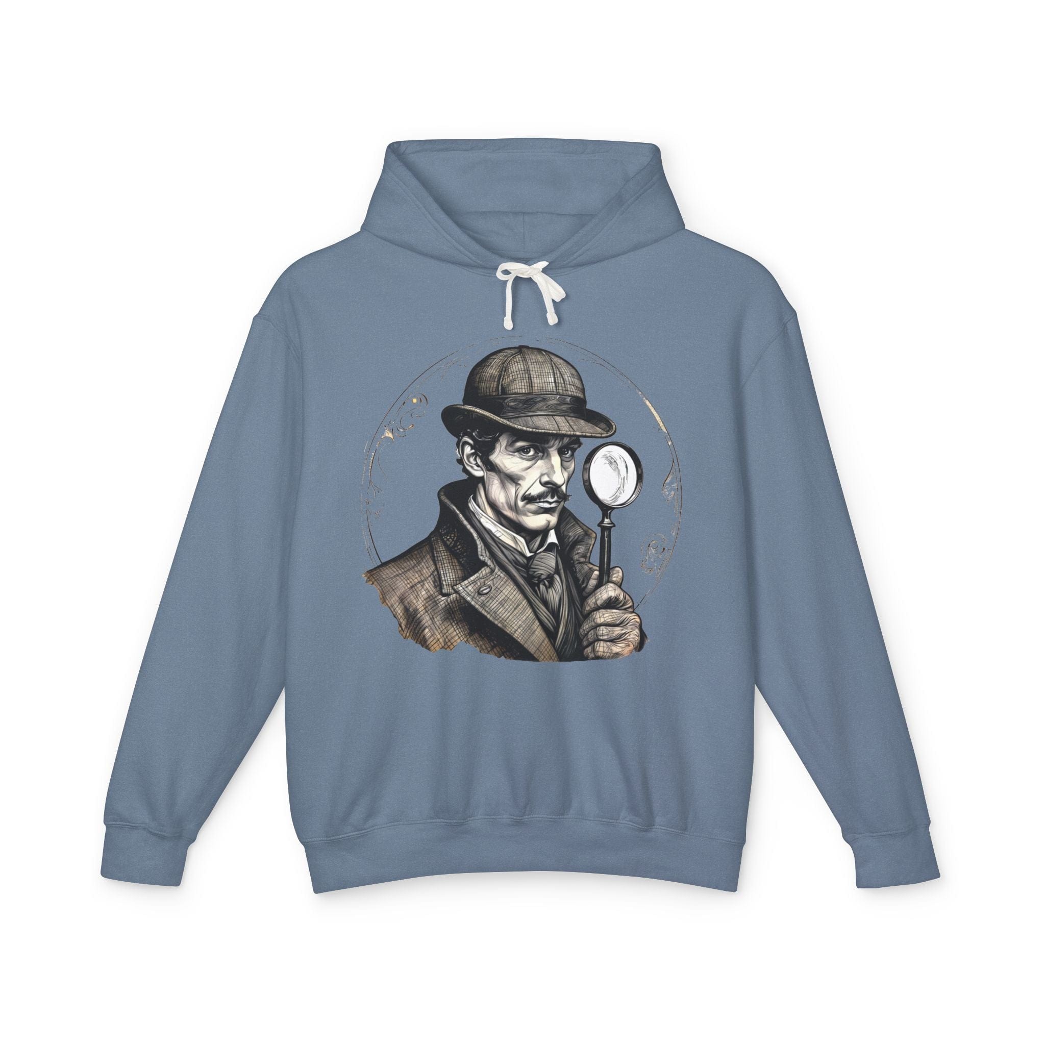 Printify Hoodie S / Blue Jean Sherlock Holmes Mysteries & Monsters - Lightweight Hoodie