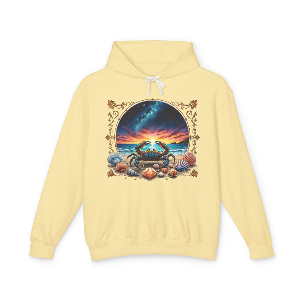 Printify Hoodie S / Butter Cancer Zodiac & Astrology - Lightweight Hoodie (Print On Front)