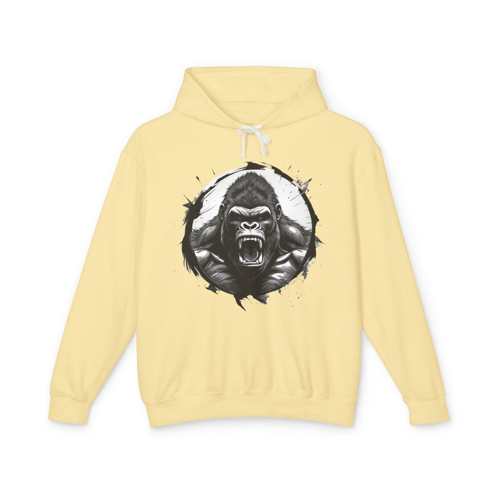 Printify Hoodie S / Butter Gorilla Roar Motivation - Lightweight Hoodie