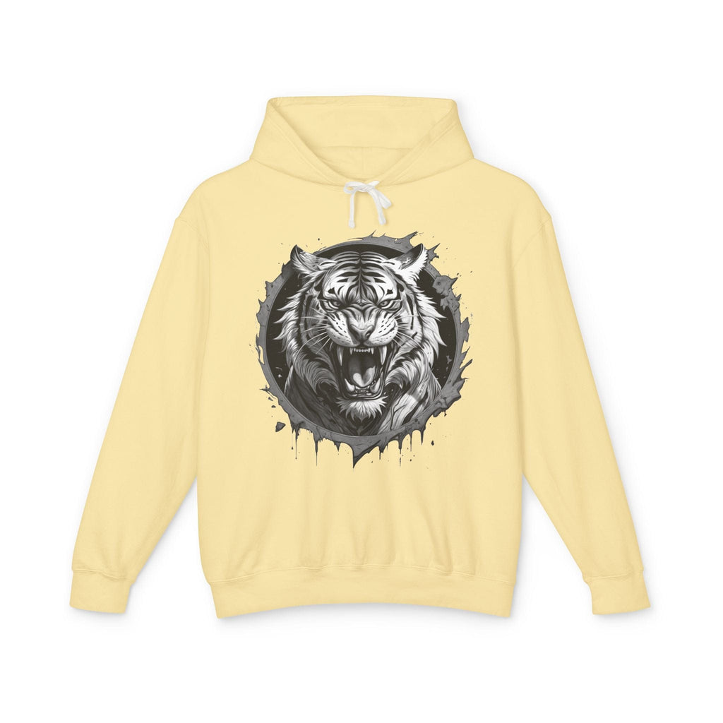 Printify Hoodie S / Butter Tiger Roar Motivation - Lightweight Hoodie
