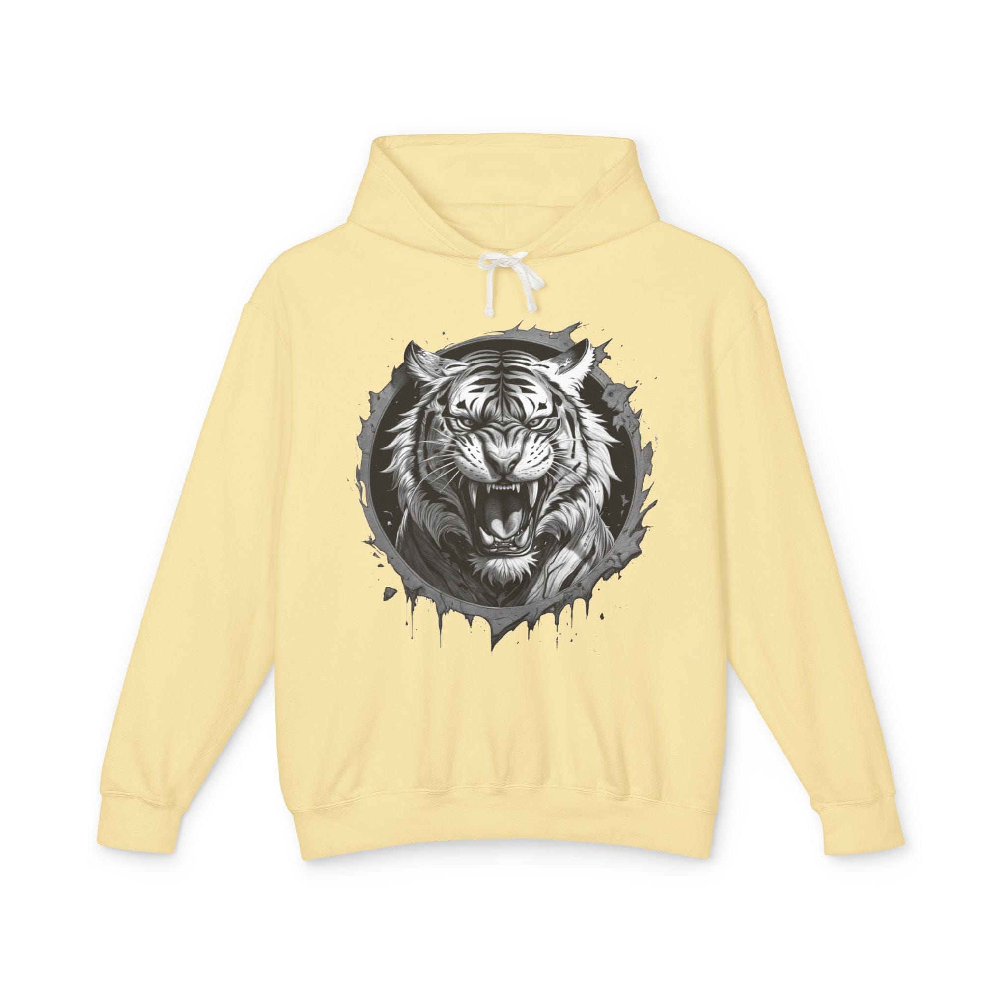 Printify Hoodie S / Butter Tiger Roar Motivation - Lightweight Hoodie