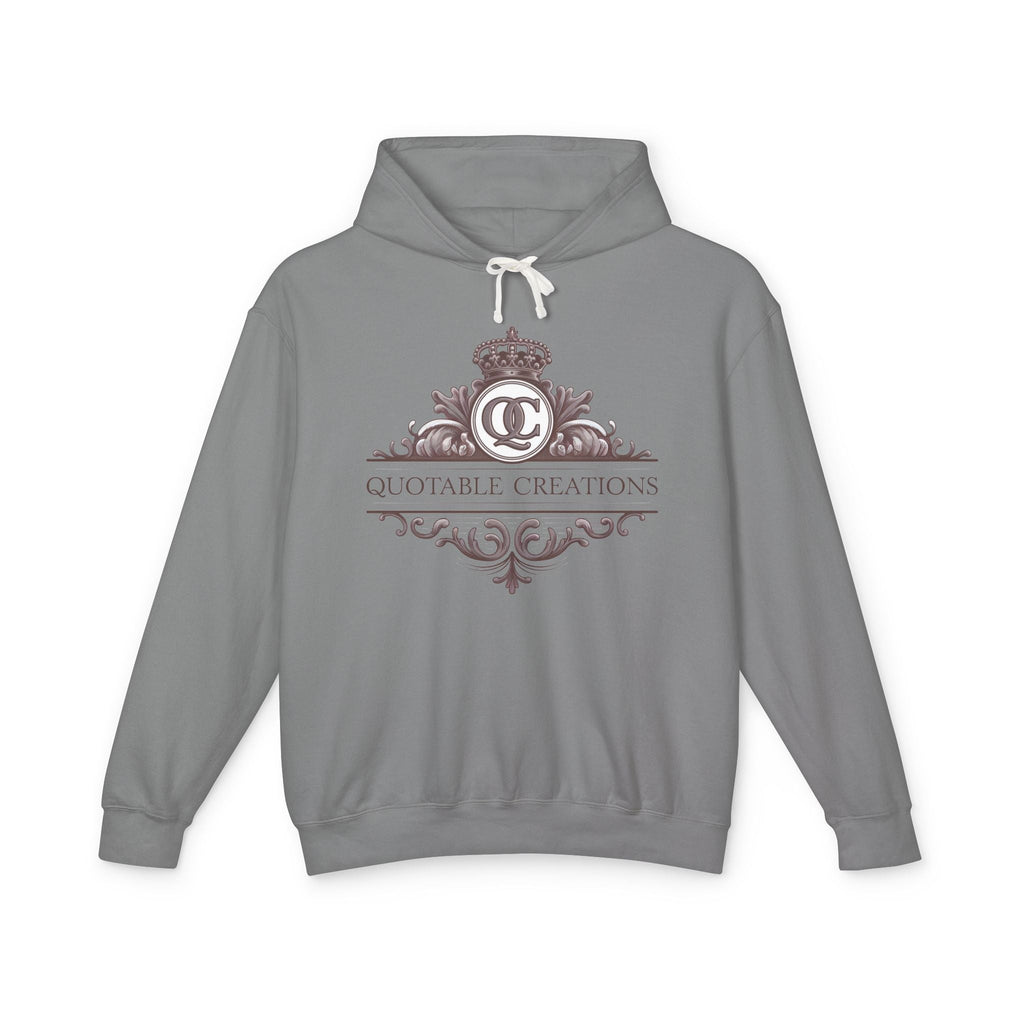 Printify Hoodie S / Grey Quotable Creations - Lightweight Hoodie