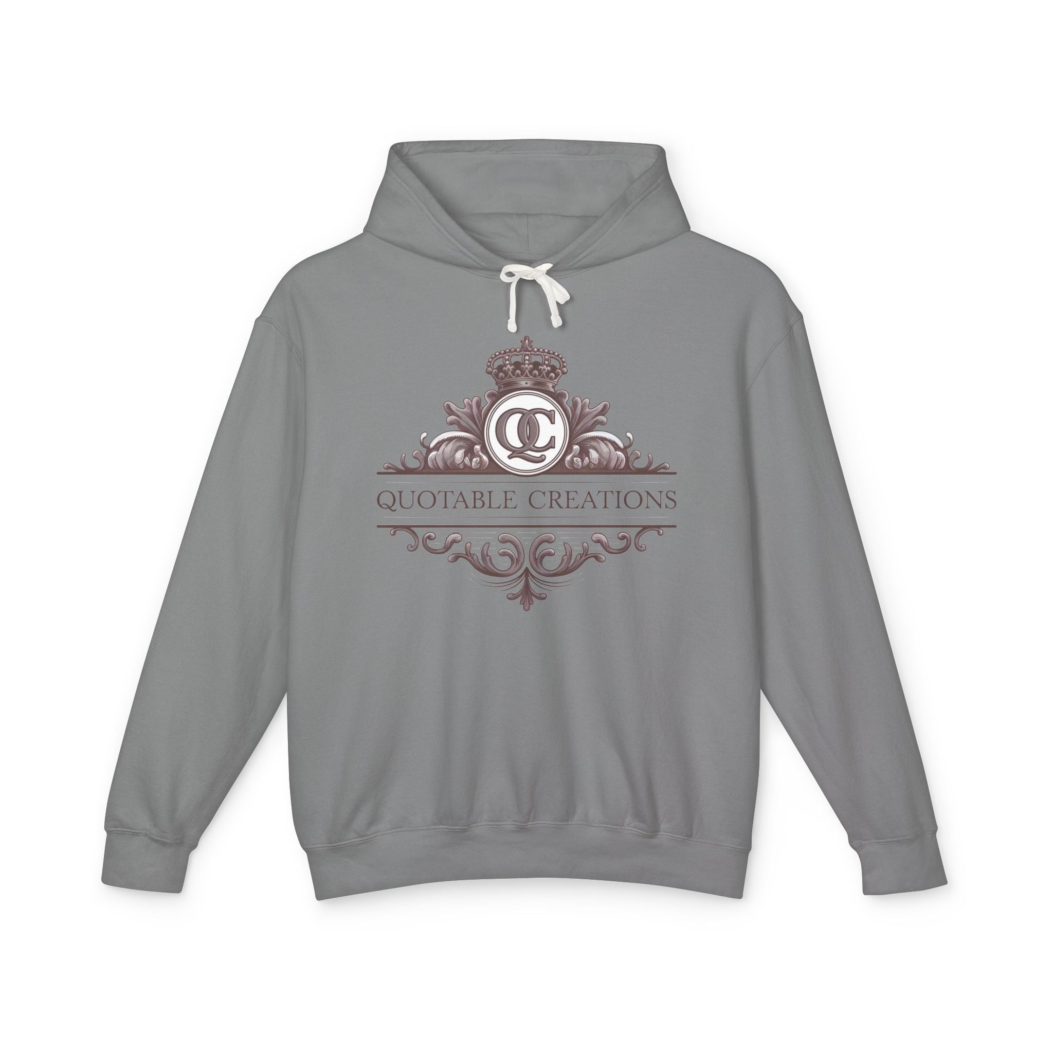 Printify Hoodie S / Grey Quotable Creations - Lightweight Hoodie