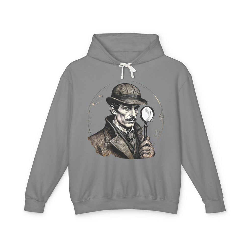 Printify Hoodie S / Grey Sherlock Holmes Mysteries & Monsters - Lightweight Hoodie