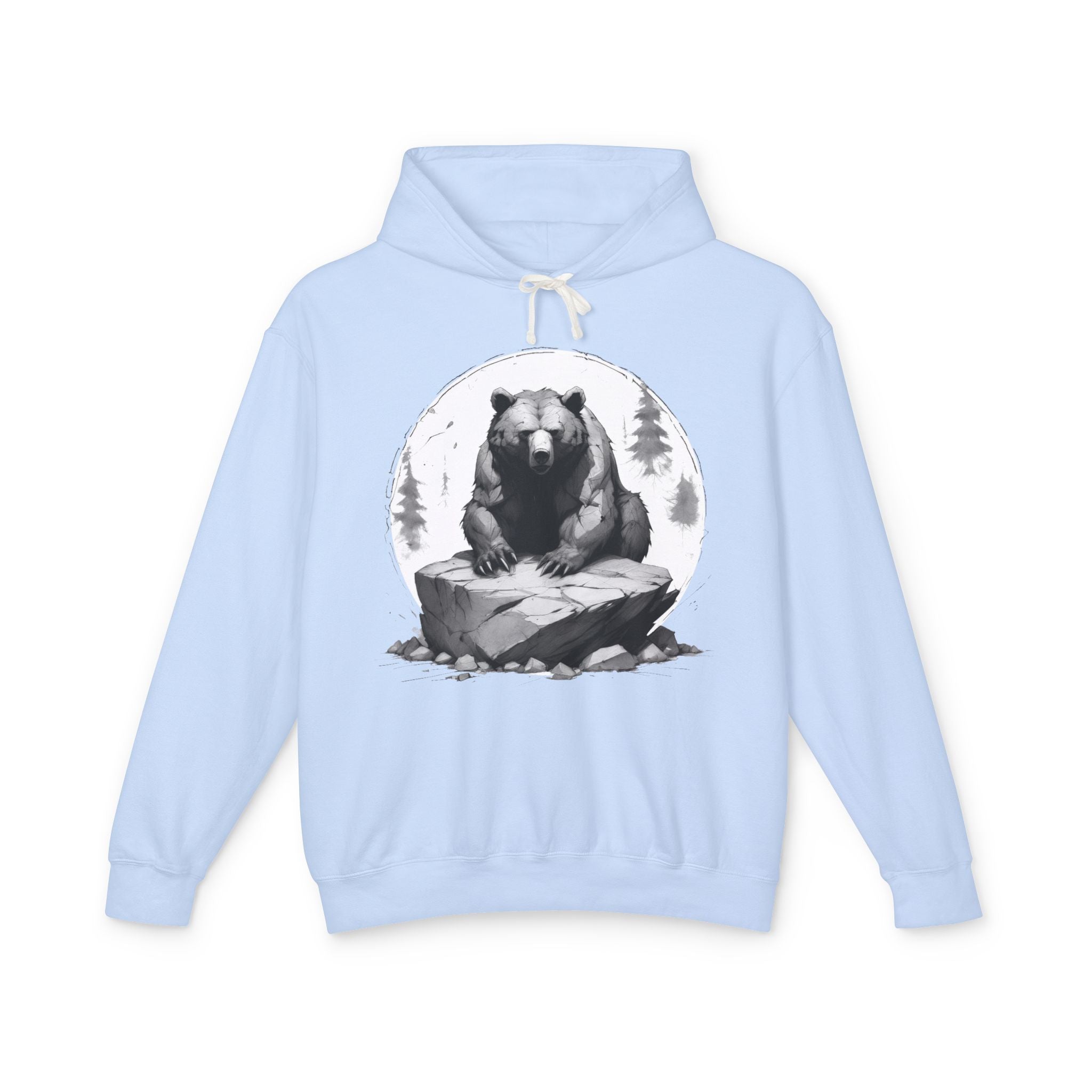 Printify Hoodie S / Hydrangea Bear Wild Motivation - Lightweight Hoodie